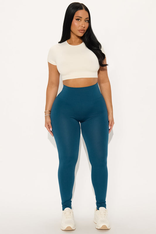 Smooth Operator High Rise Legging - Teal