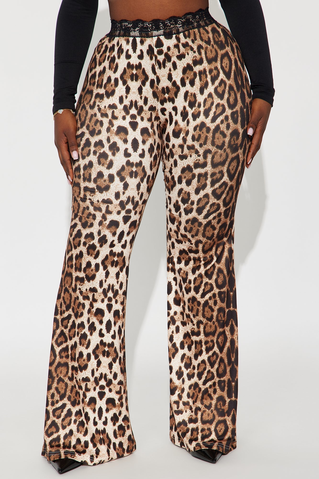 No Permission Leopard Flare Pant 32″ - Leopard