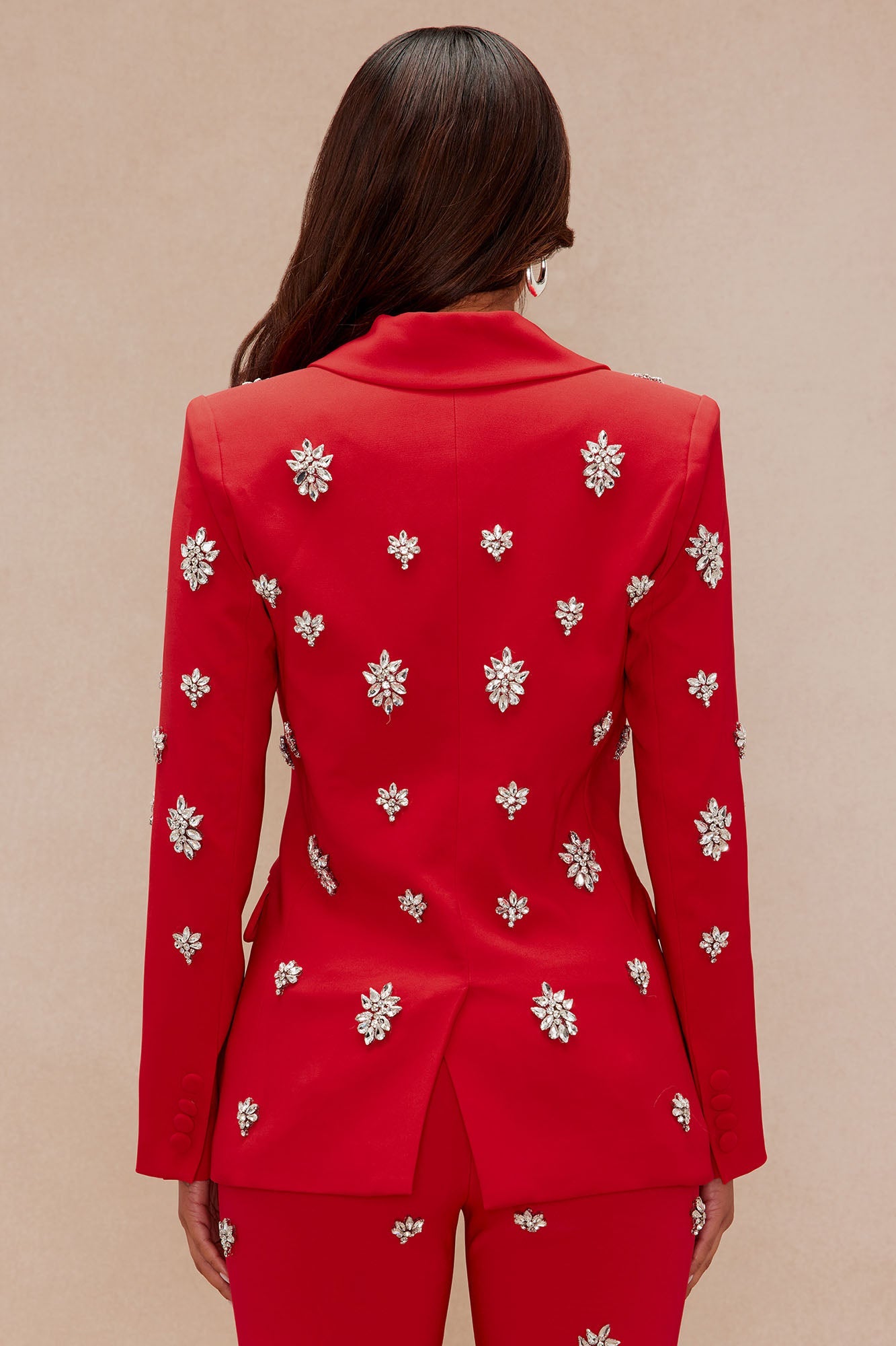 Verona Embellished Jacket - Red