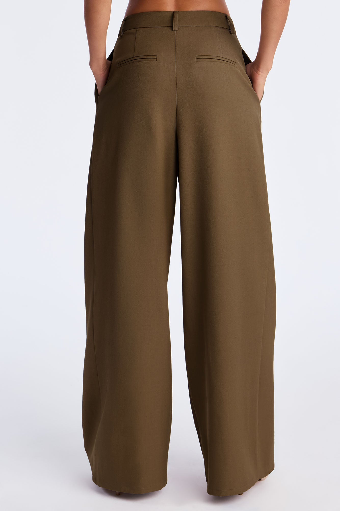 Boss Moves Belted Blazer Pant Set - Olive