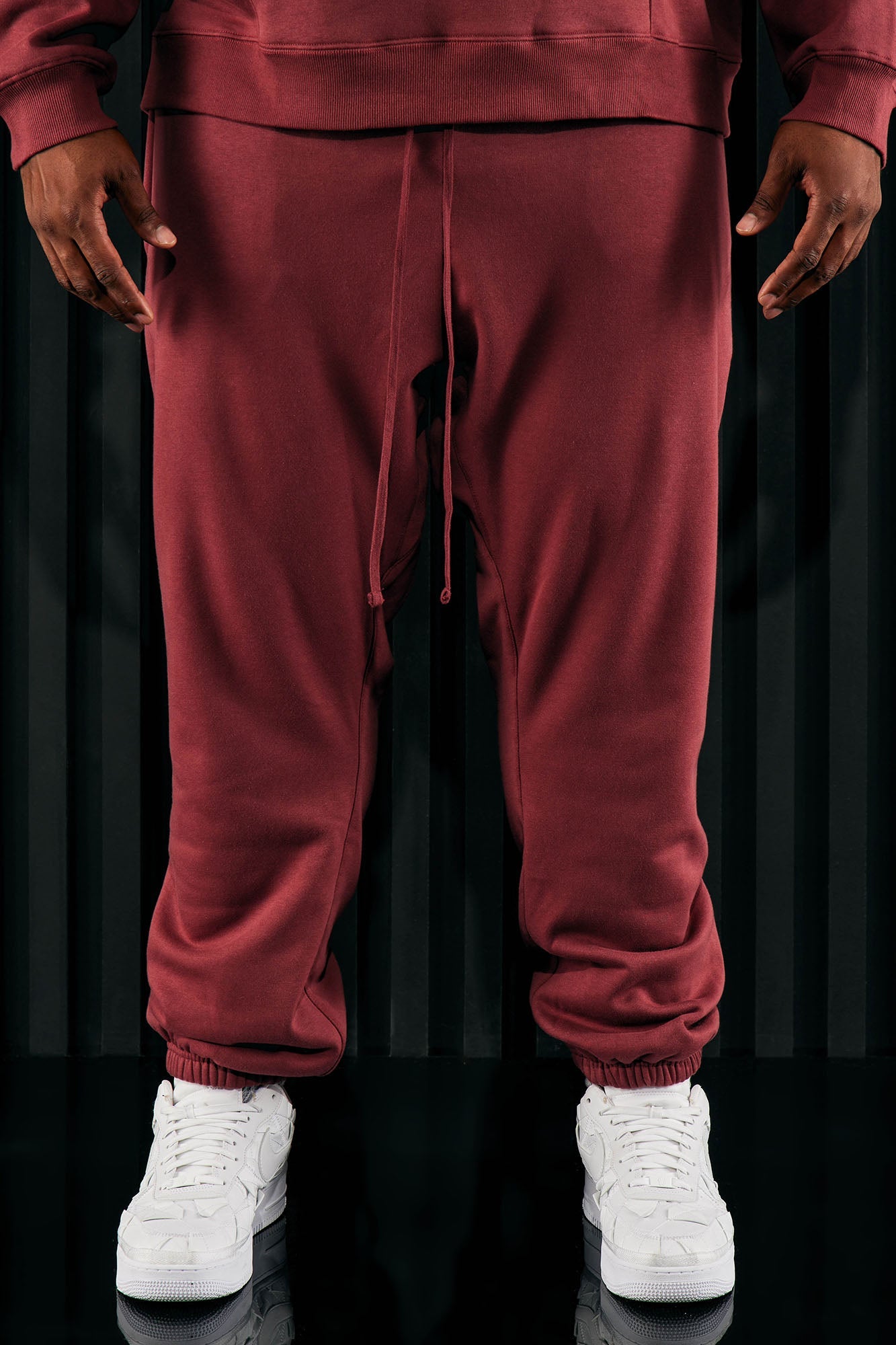 Tyson Heavyweight Sweat Jogger - Burgundy