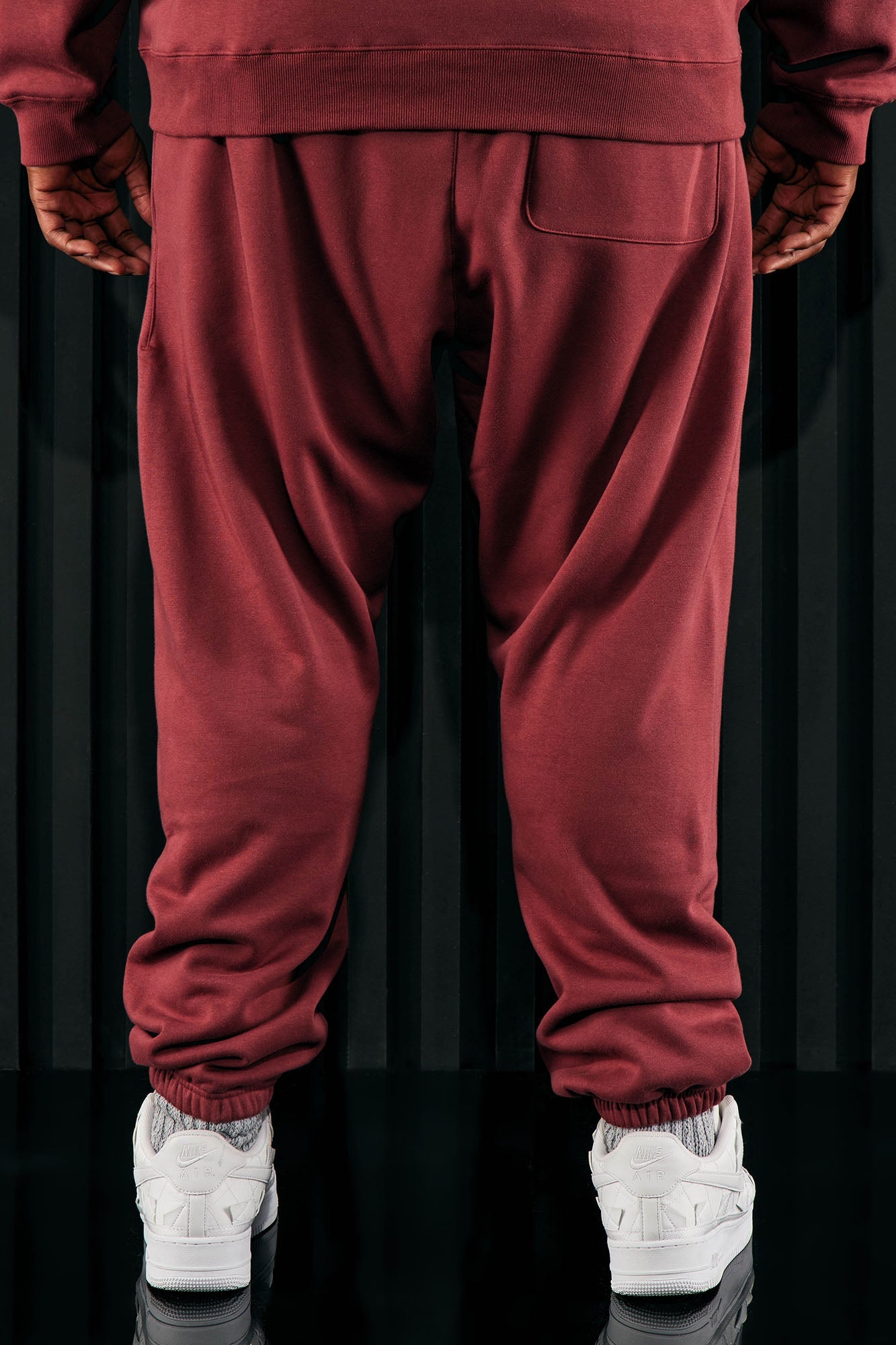 Tyson Heavyweight Sweat Jogger - Burgundy