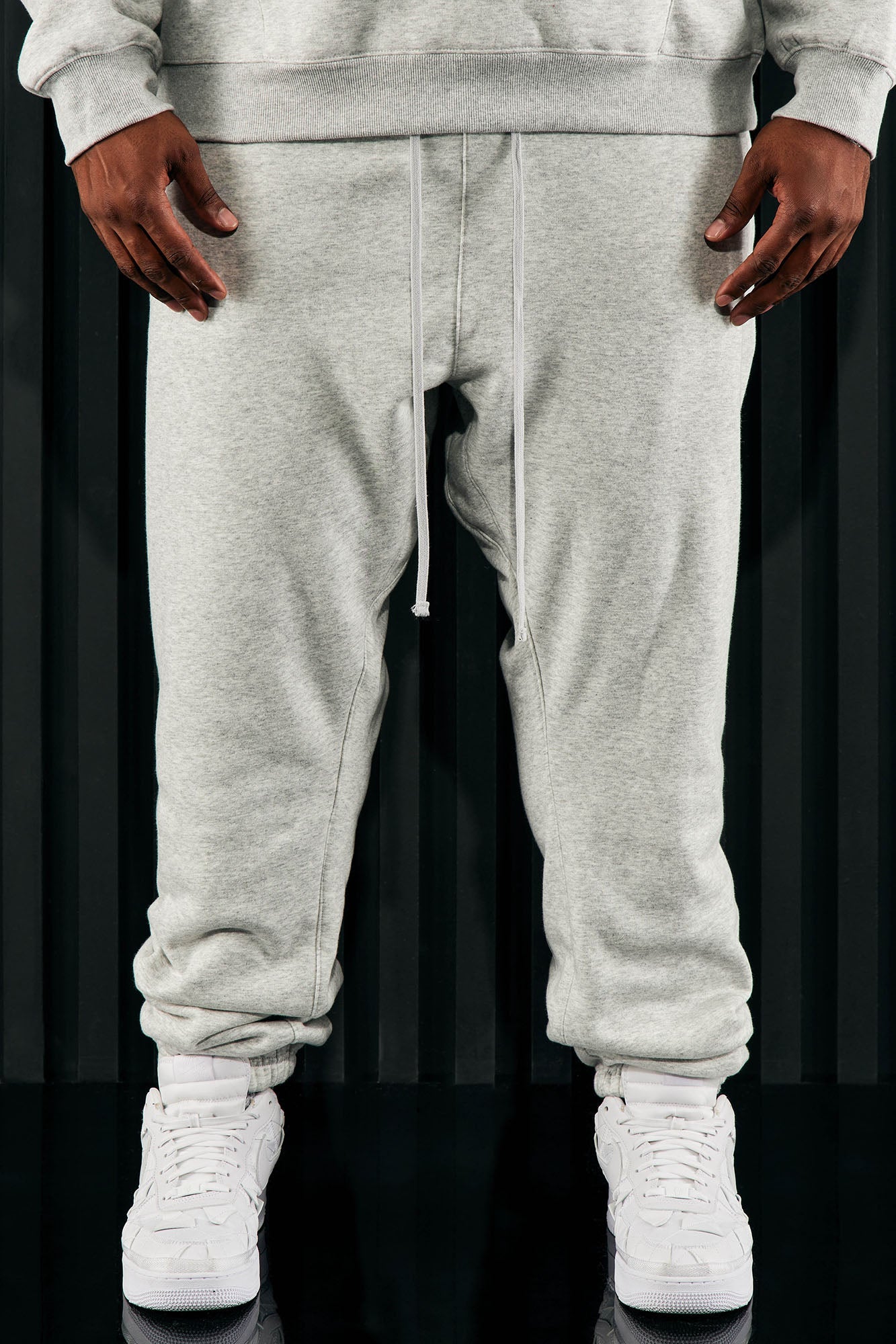 Tyson Heavyweight Sweat Jogger - Heather Grey