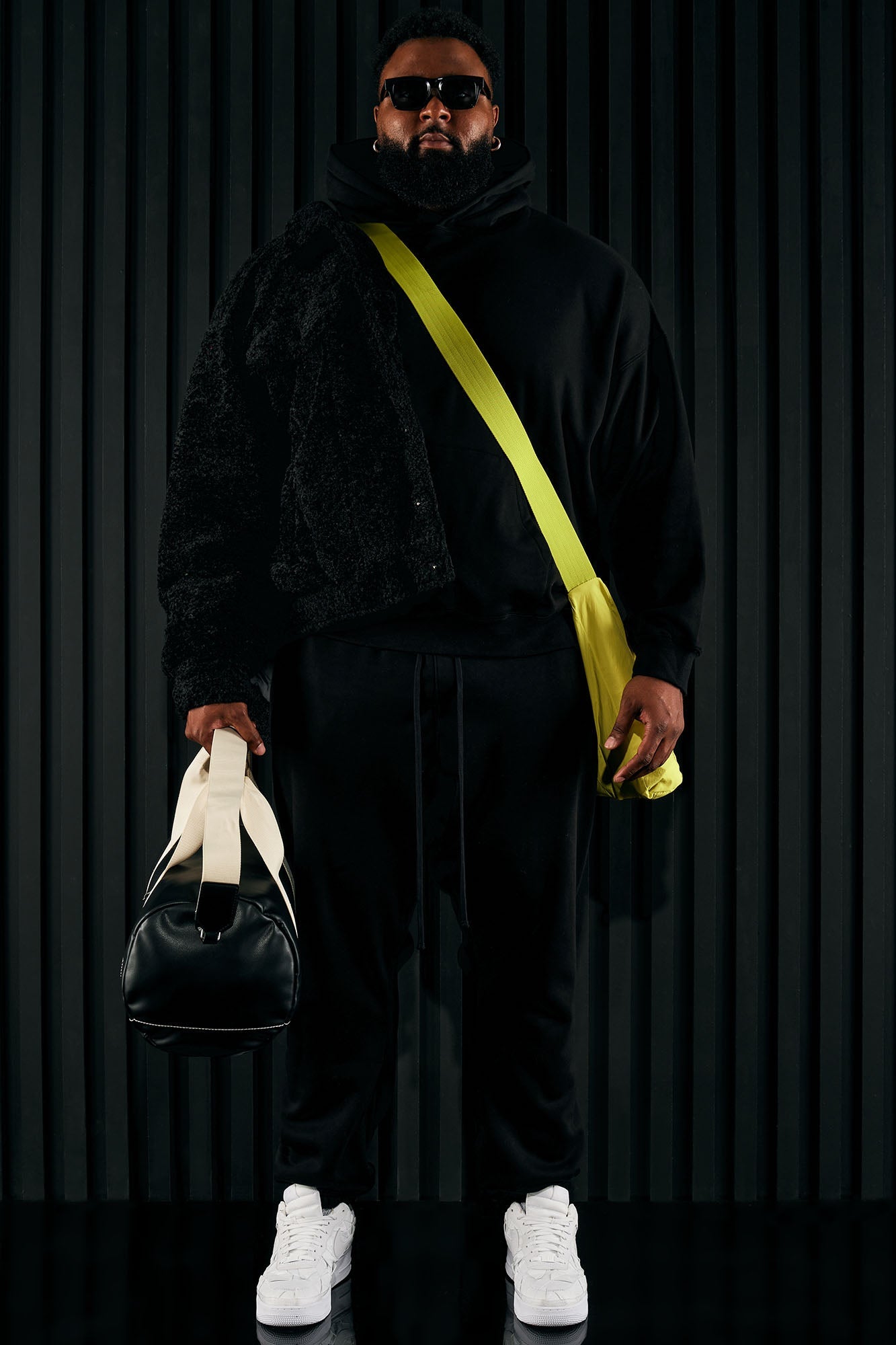 Tyson Oversized Heavyweight Hoodie - Black