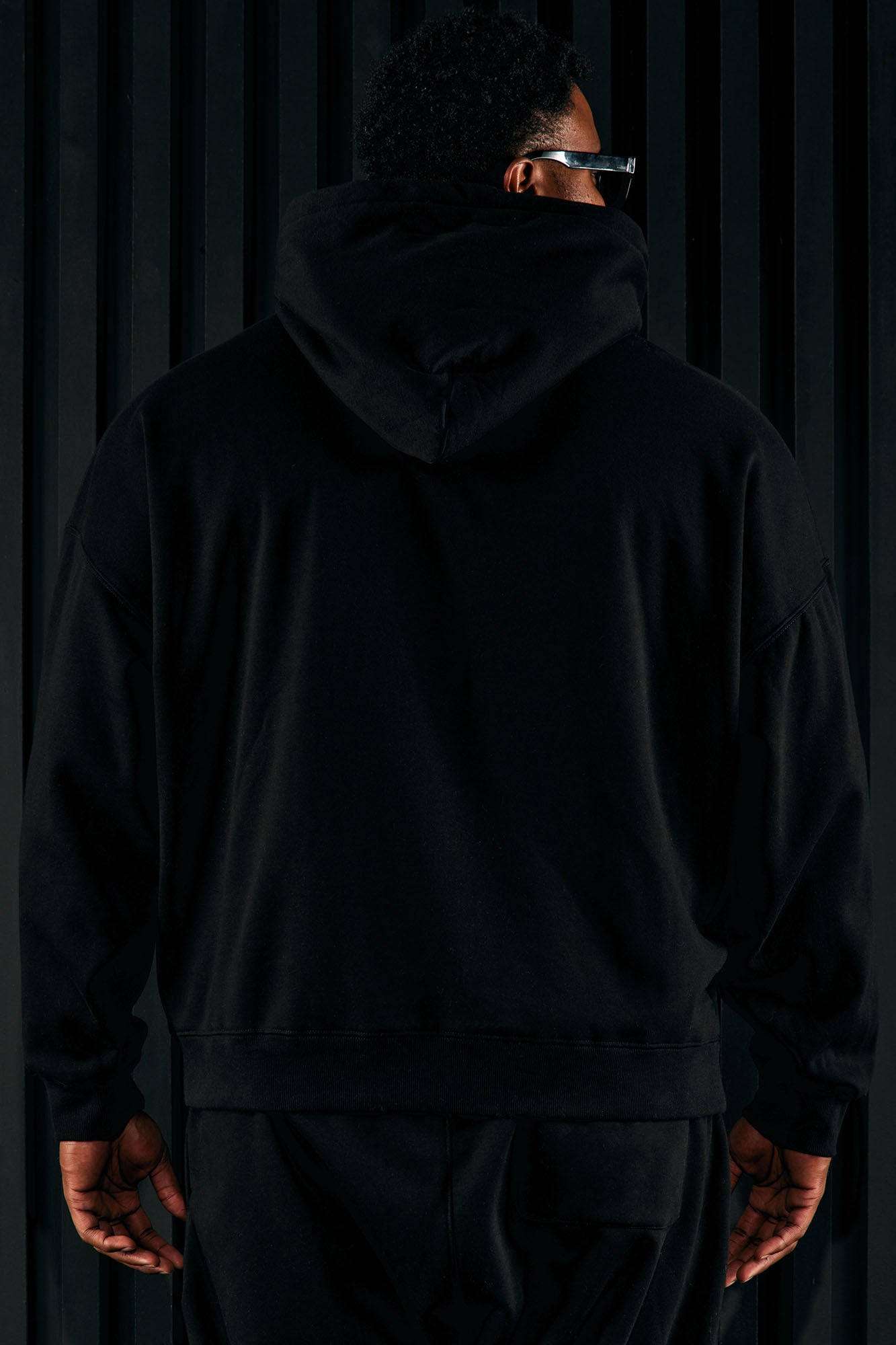 Tyson Oversized Heavyweight Hoodie - Black
