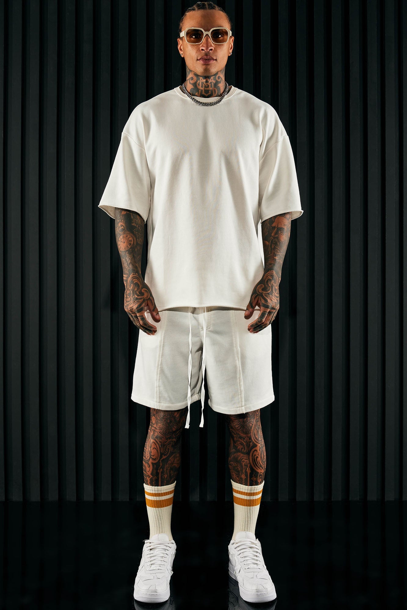 I Like How It Looks Oversized Terry Short Sleeve Tee - White