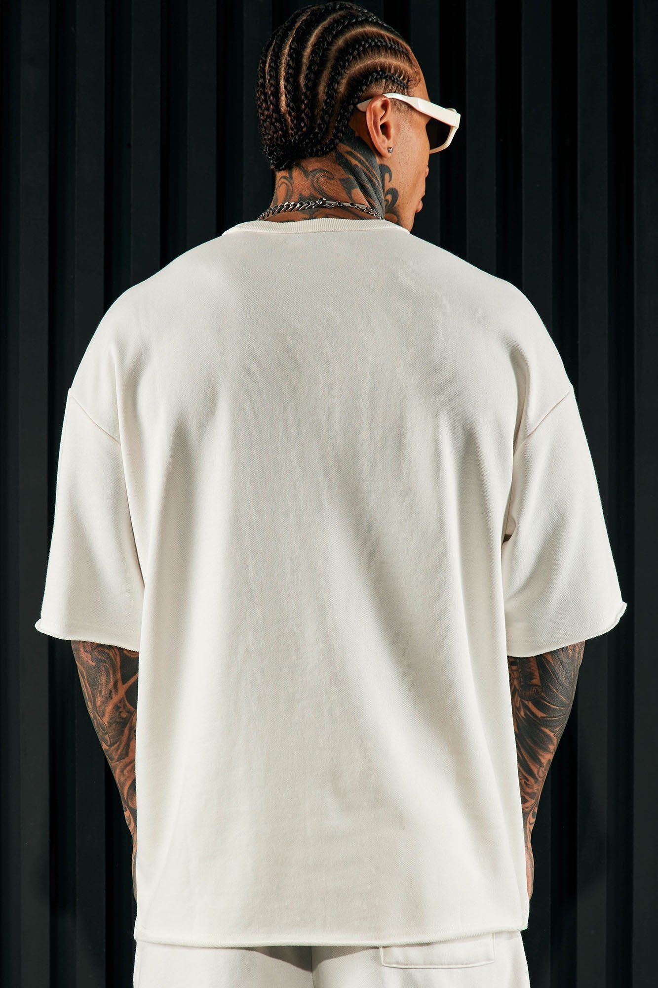 I Like How It Looks Oversized Terry Short Sleeve Tee - White