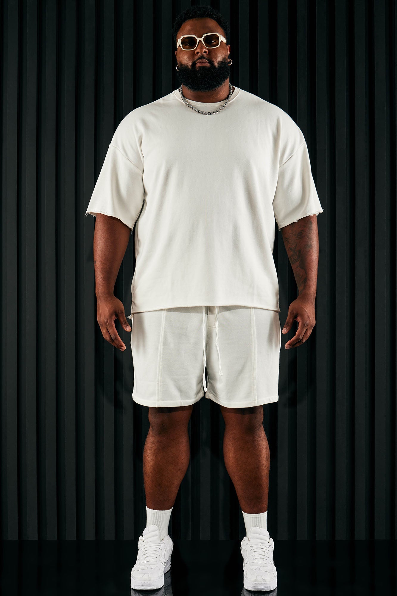 I Like How It Looks Oversized Terry Short Sleeve Tee - White