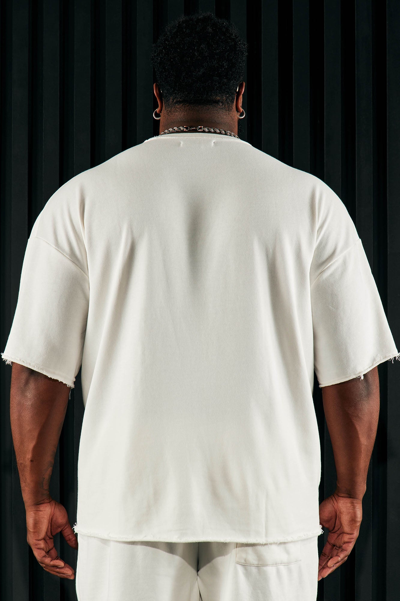 I Like How It Looks Oversized Terry Short Sleeve Tee - White