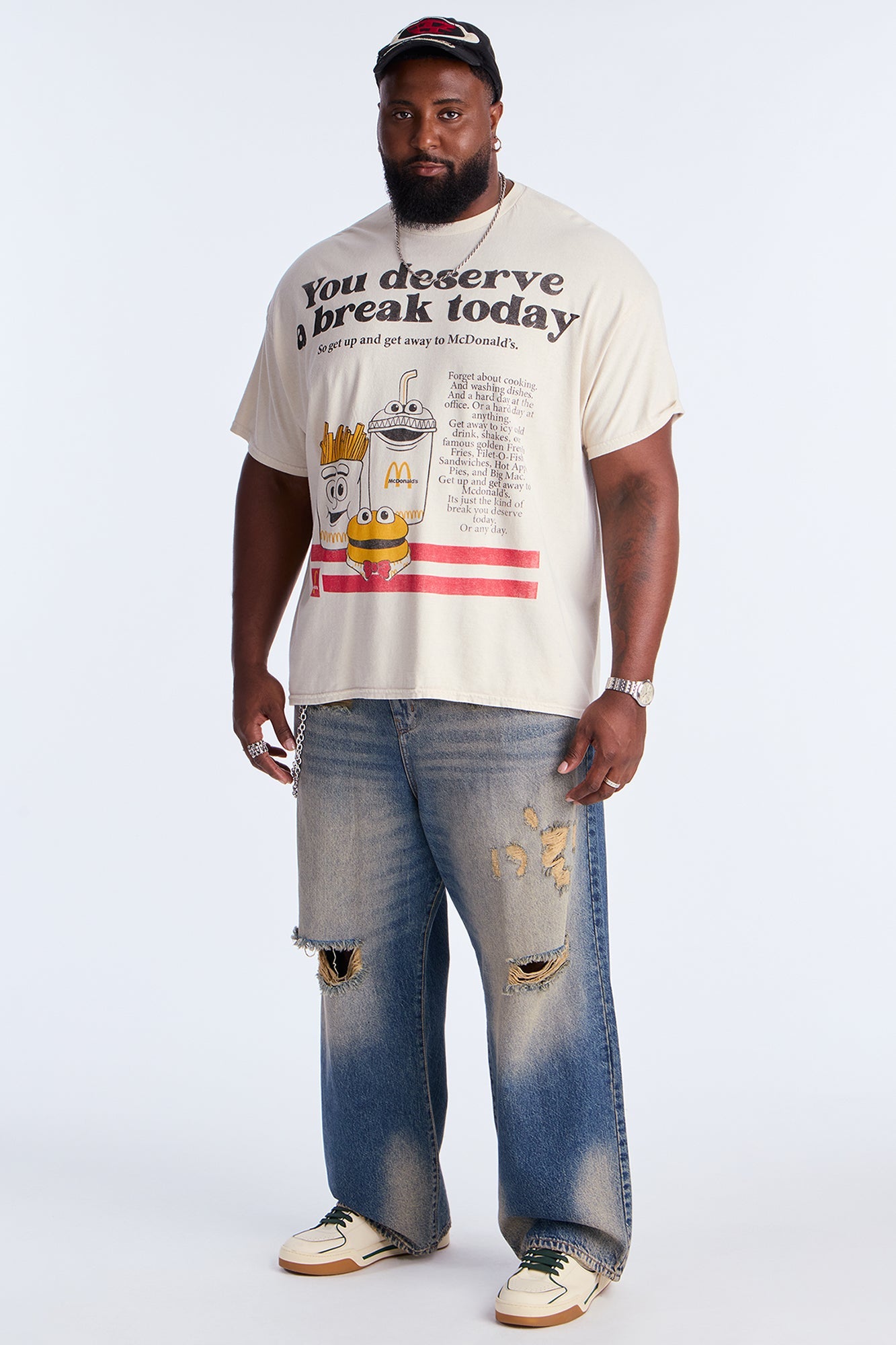 McDonalds Meal Vintage Short Sleeve Tee - Natural