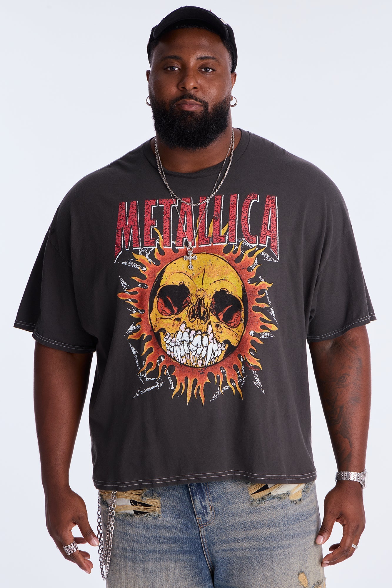 Metallica Summer Shirt 94 Boxy Short Sleeve Tee - Black Wash