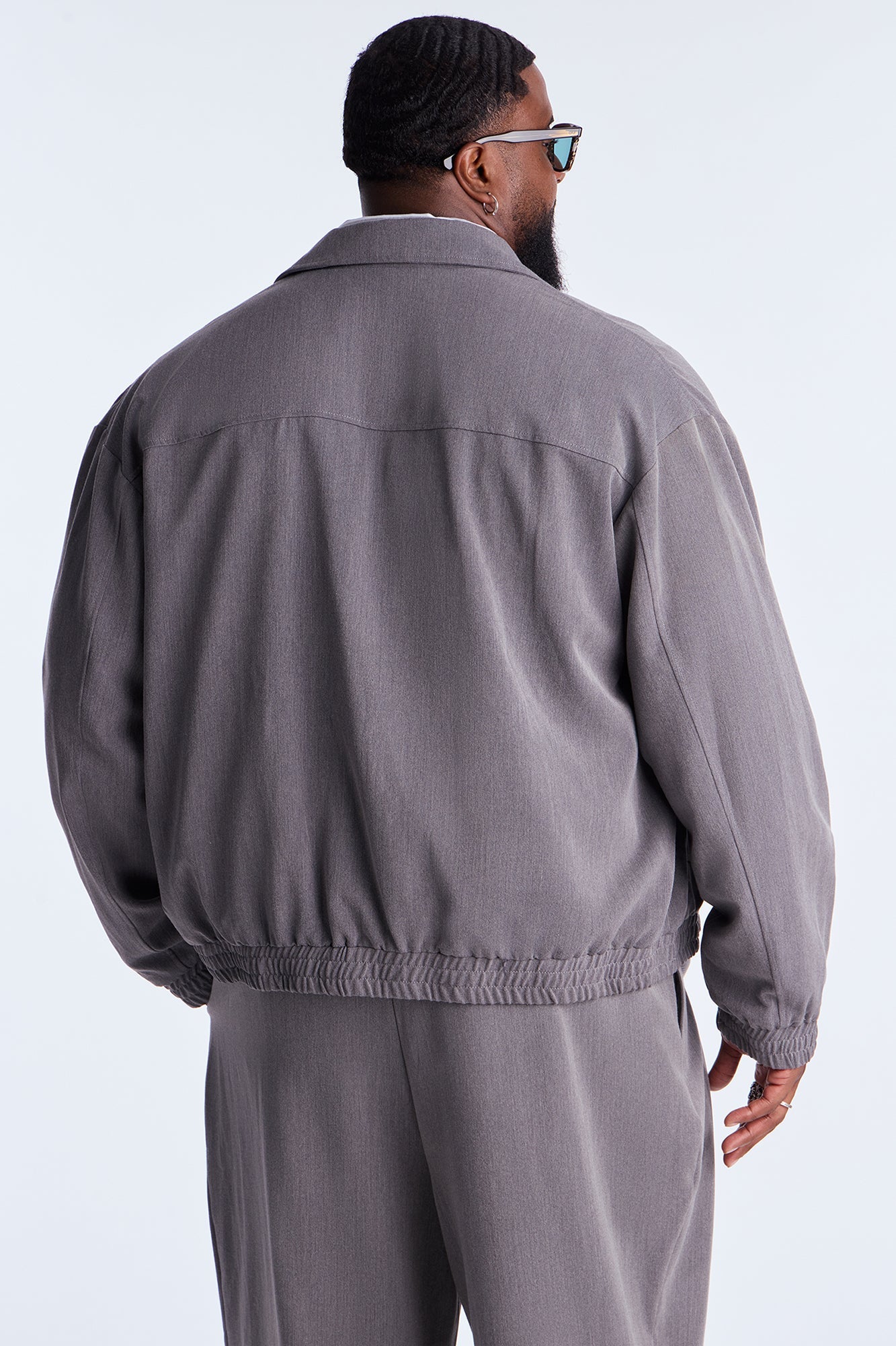 Relaxed Upper East Side Zip Jacket - Charcoal