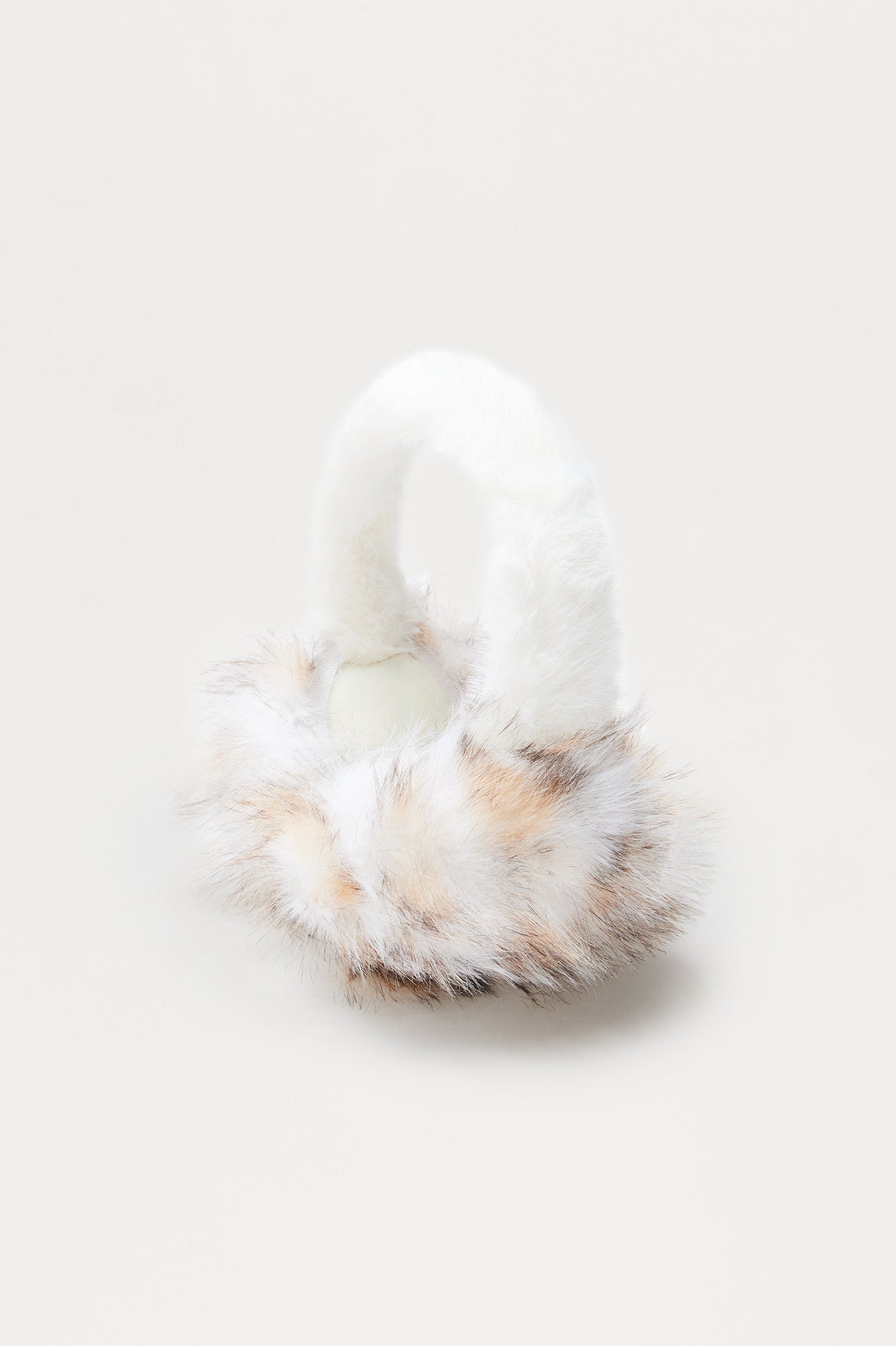 Come Find Me Faux Fur Earmuffs - Ivory/combo