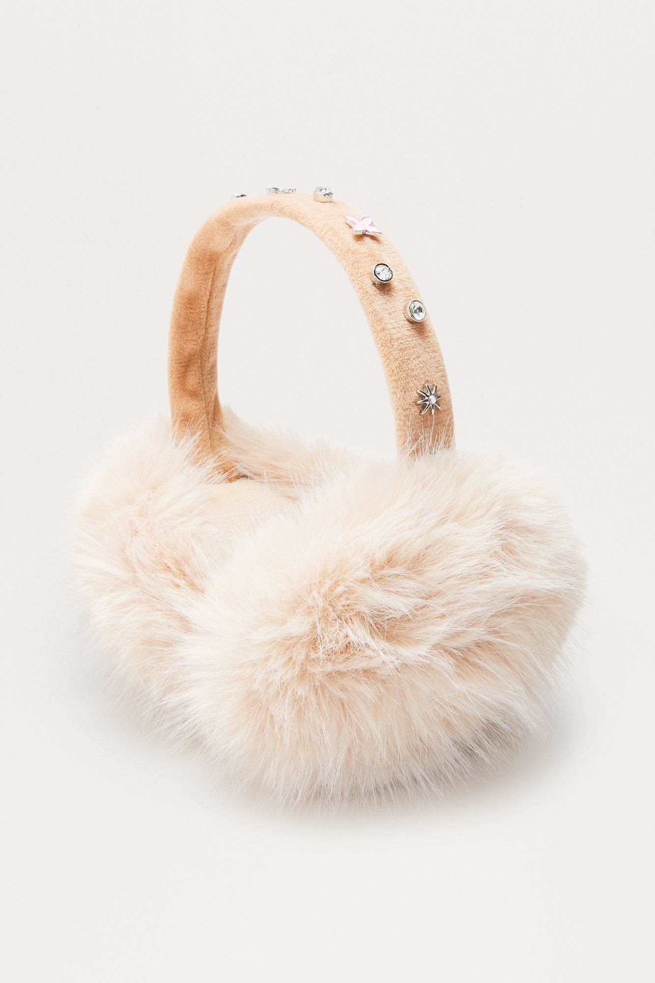 Cold But Always Cute Faux Fur Earmuffs - Beige