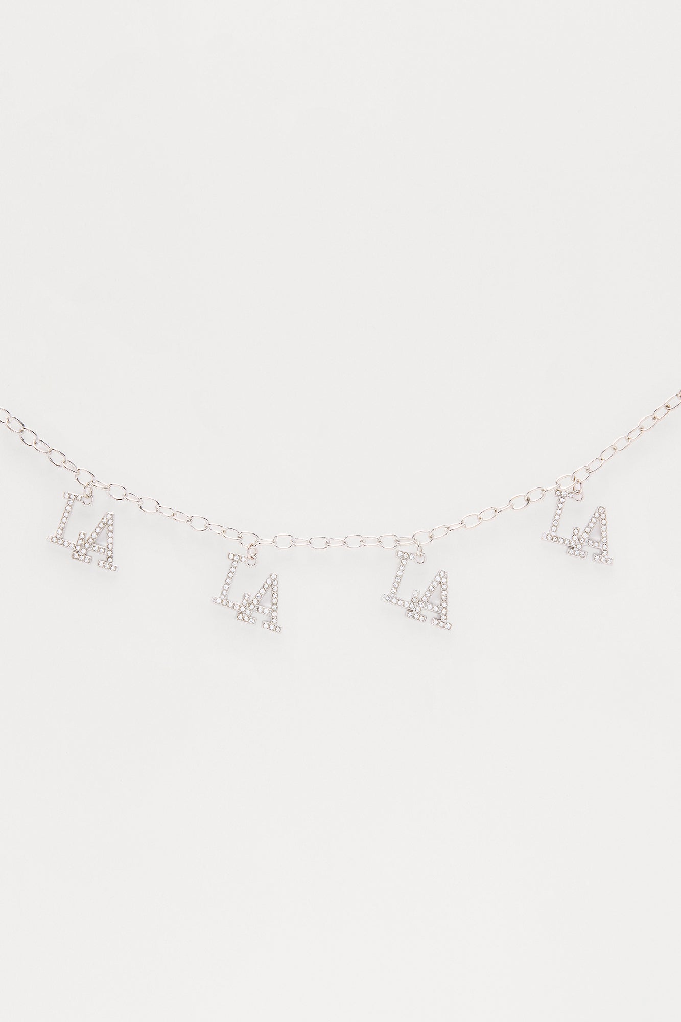 LA Pride Charm Necklace - Silver