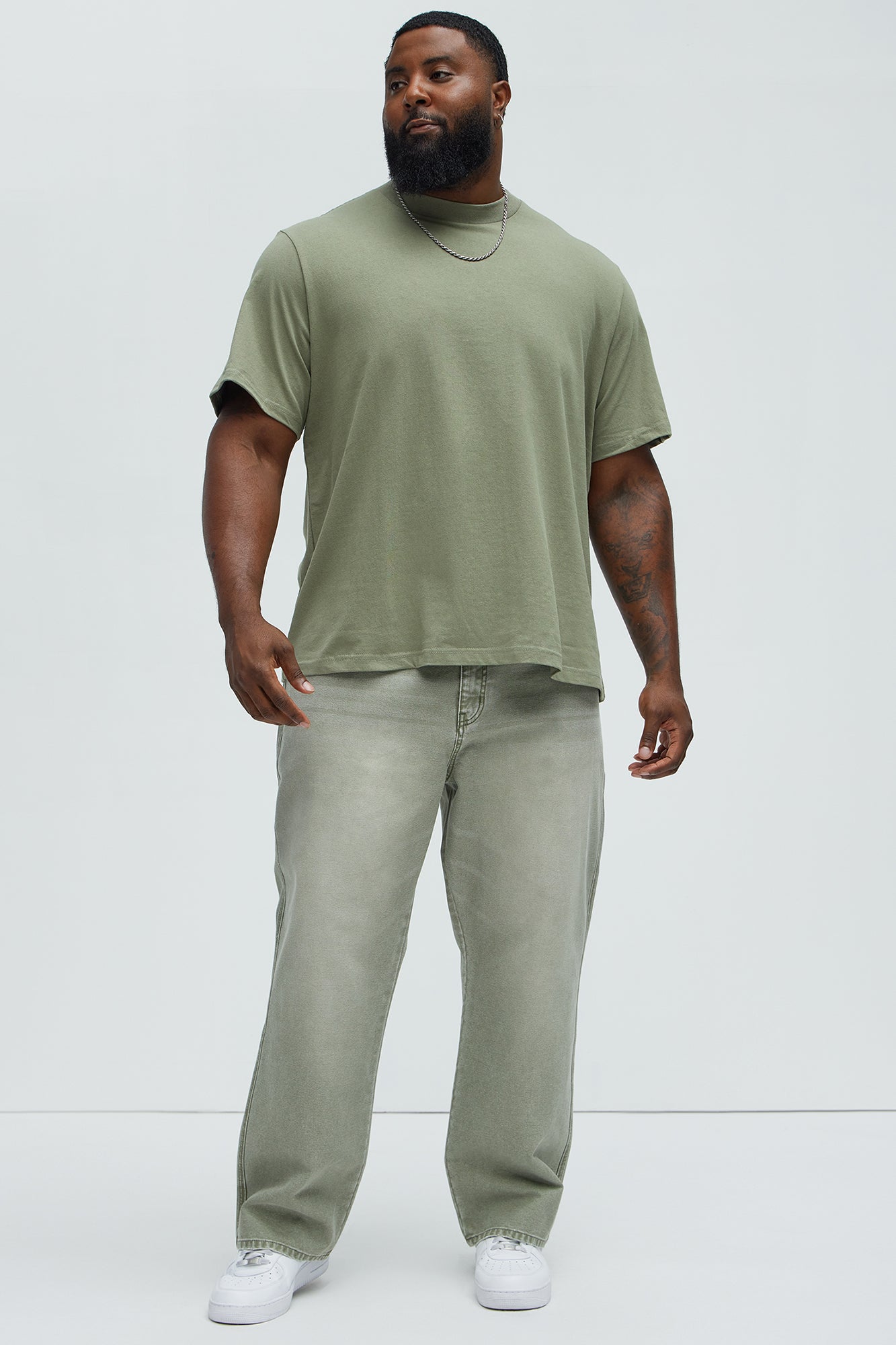 Oversized Heavyweight Tee 240GSM - Olive
