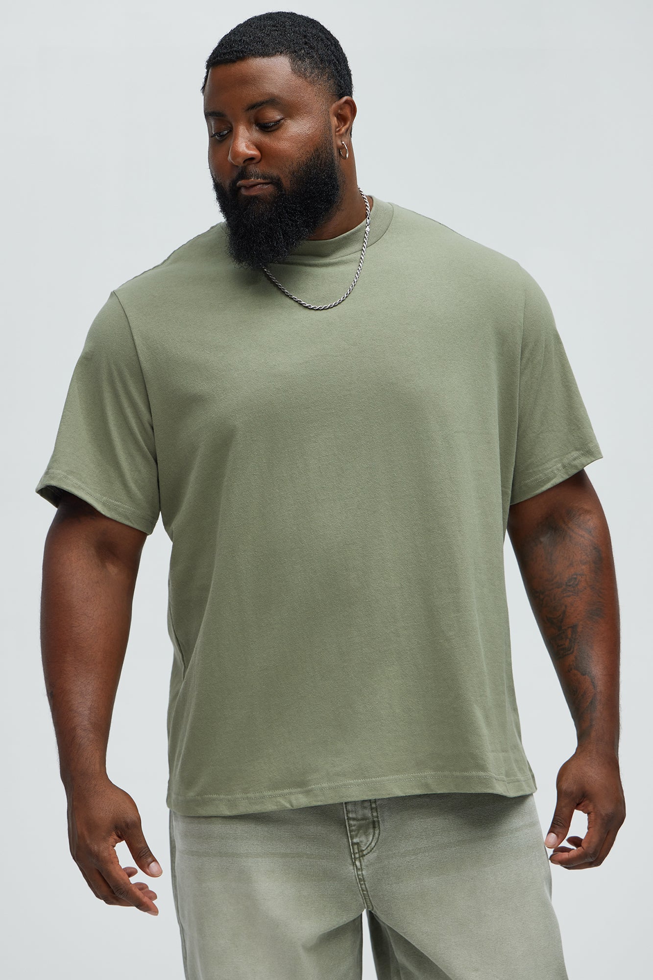 Oversized Heavyweight Tee 240GSM - Olive