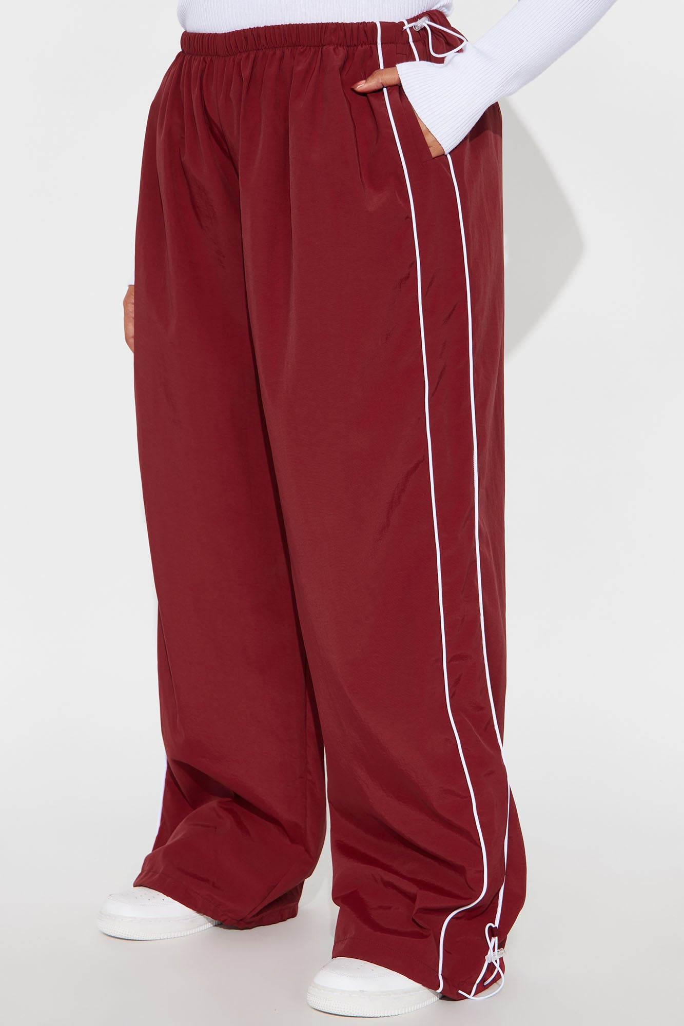Running The City Jogger Track Pant 32″ - Burgundy/combo