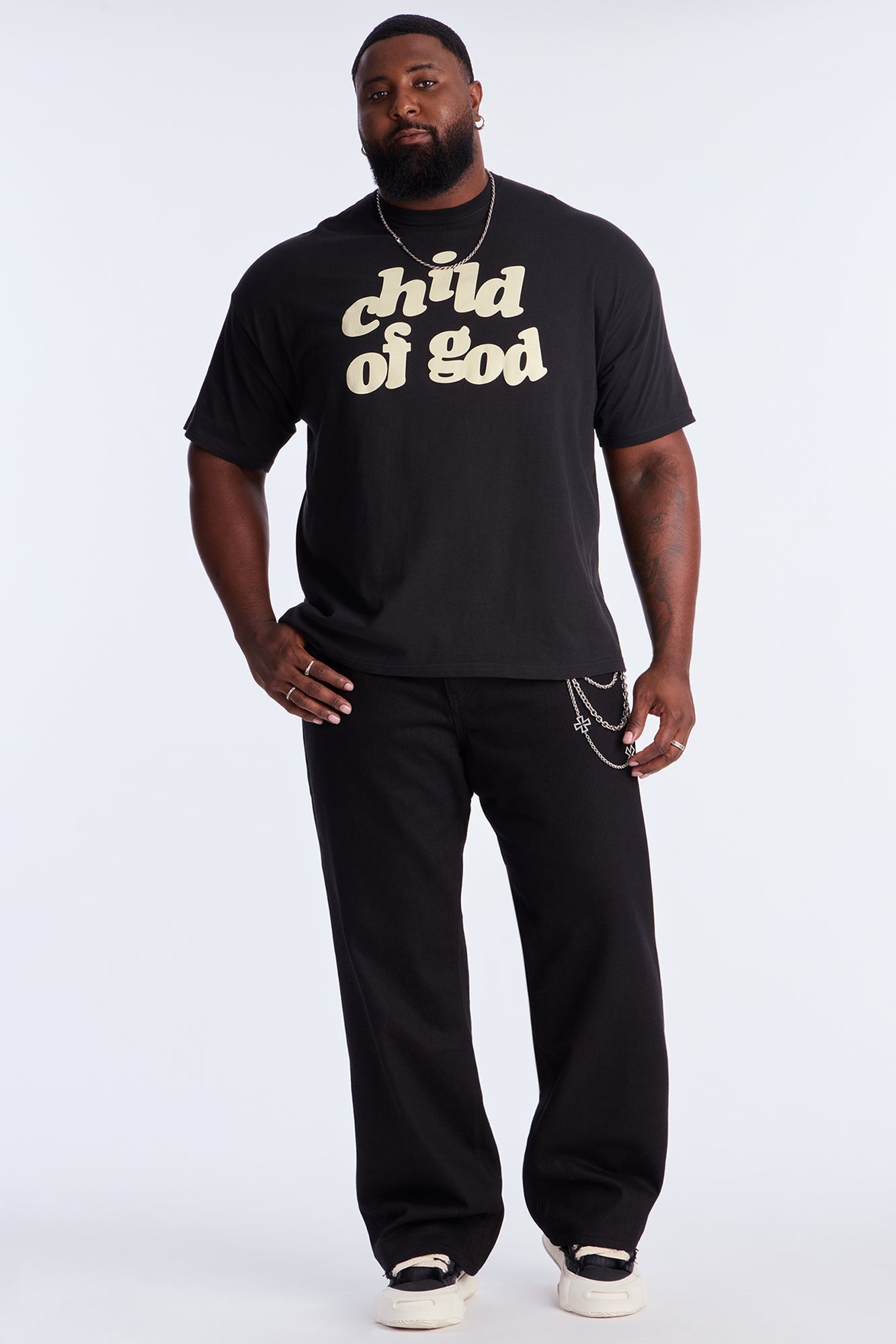 I Am A Child Of God Short Sleeve Tee - Black