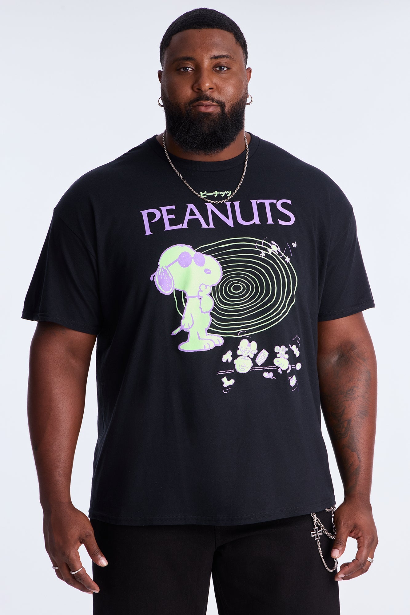 Snoopy Universe Short Sleeve Tee - Black