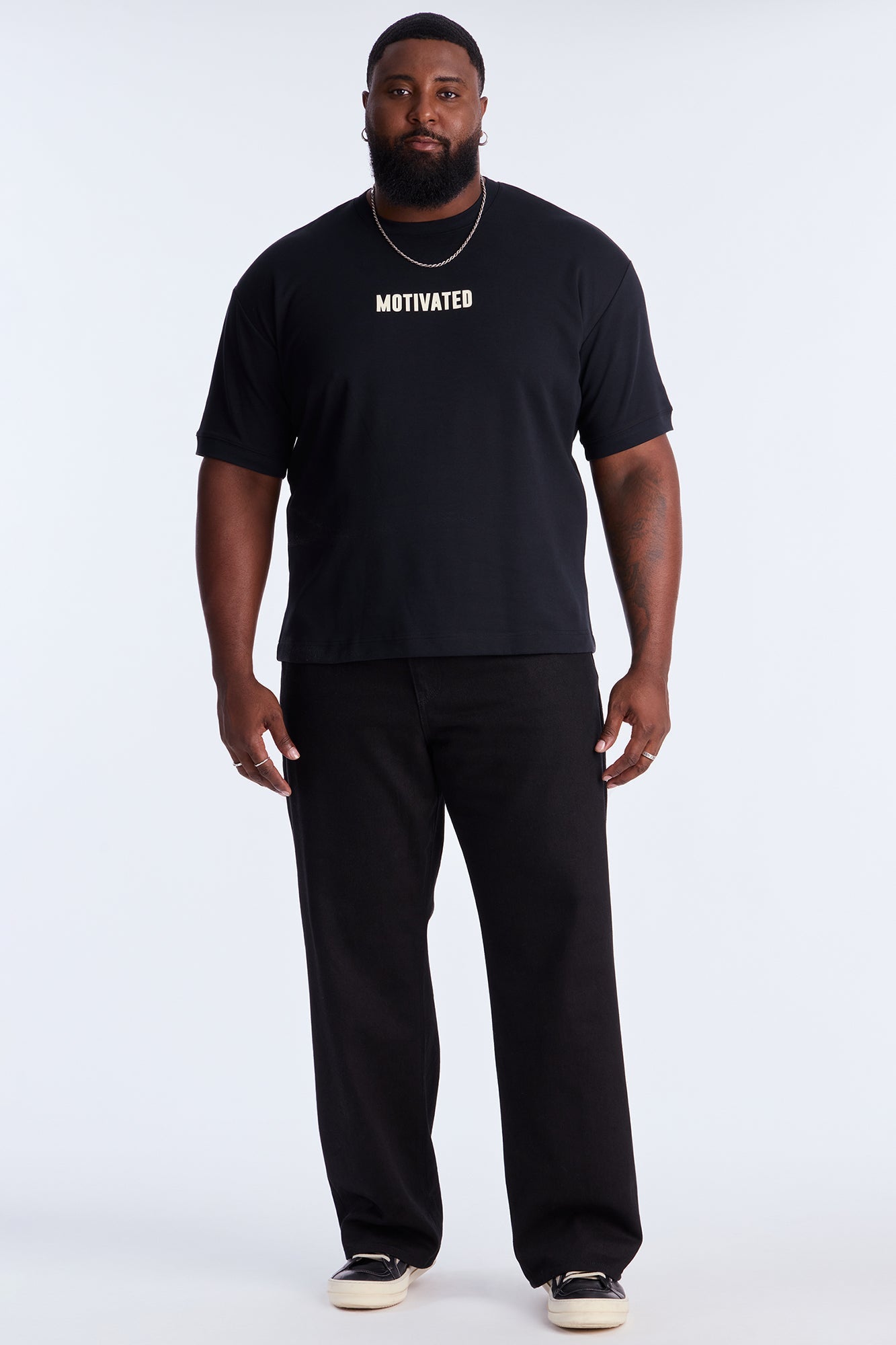 Motivated Everyday Knit Tee - Black