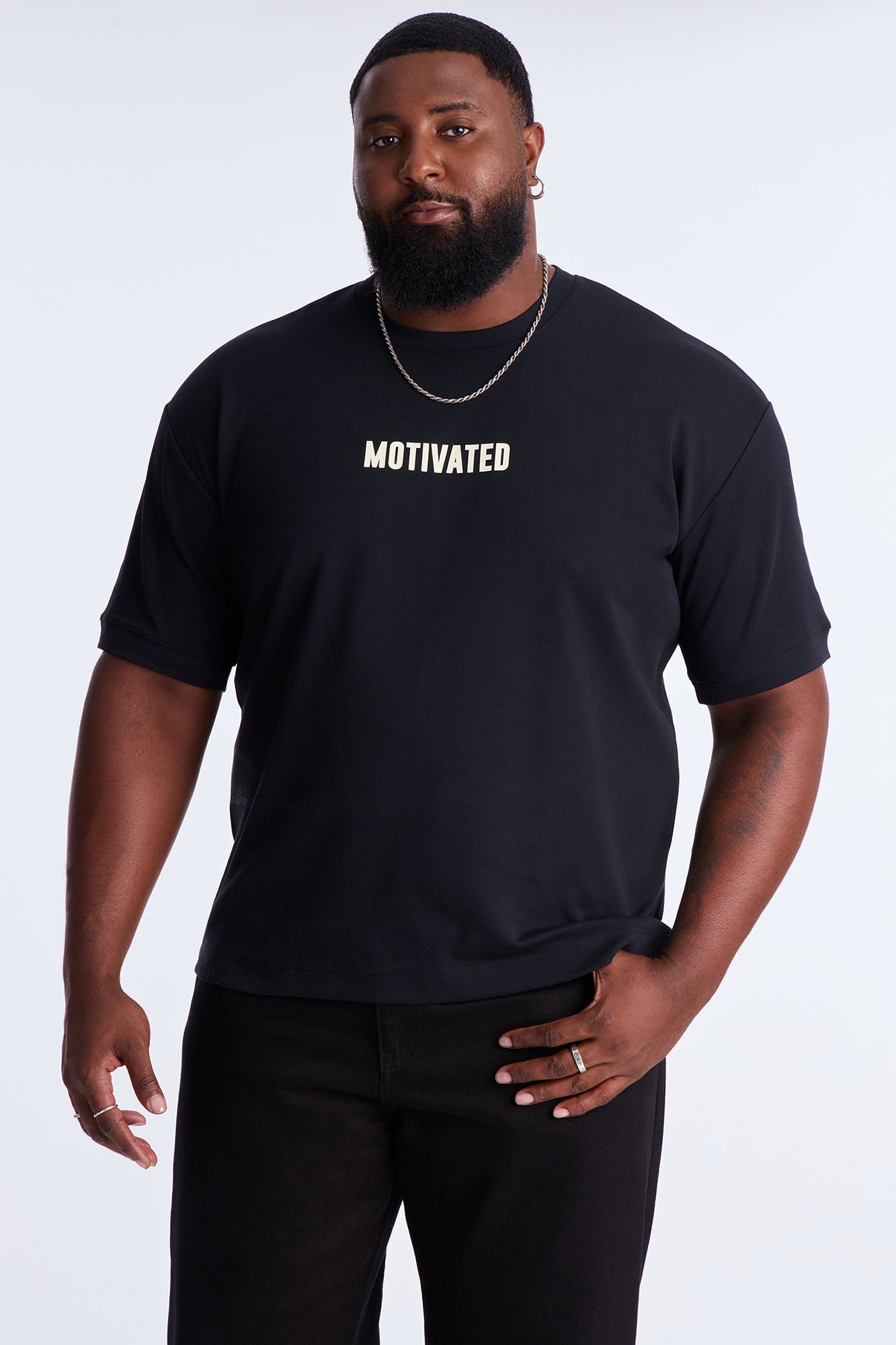 Motivated Everyday Knit Tee - Black