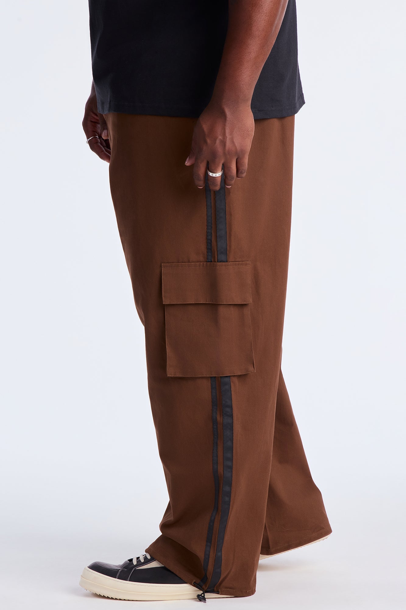 Baggy Run It By Track Pant - Brown