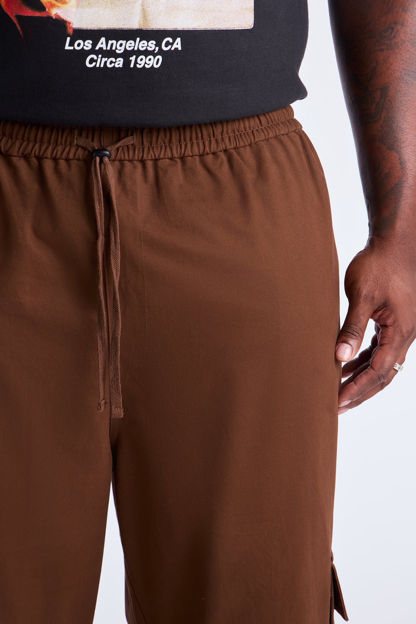 Baggy Run It By Track Pant - Brown