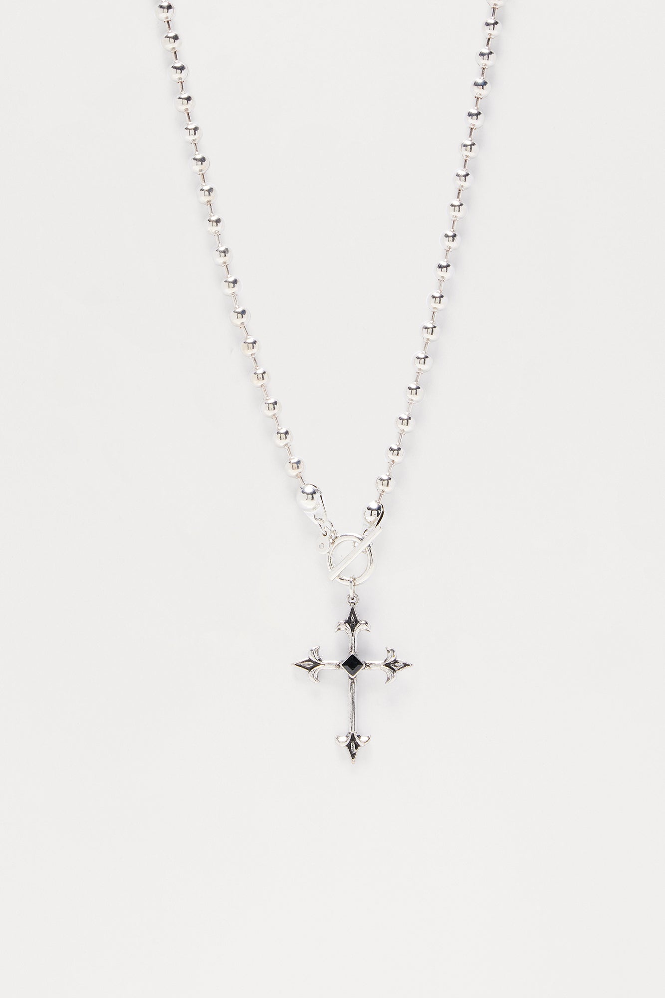 Command Cross Pendant Necklace - Silver