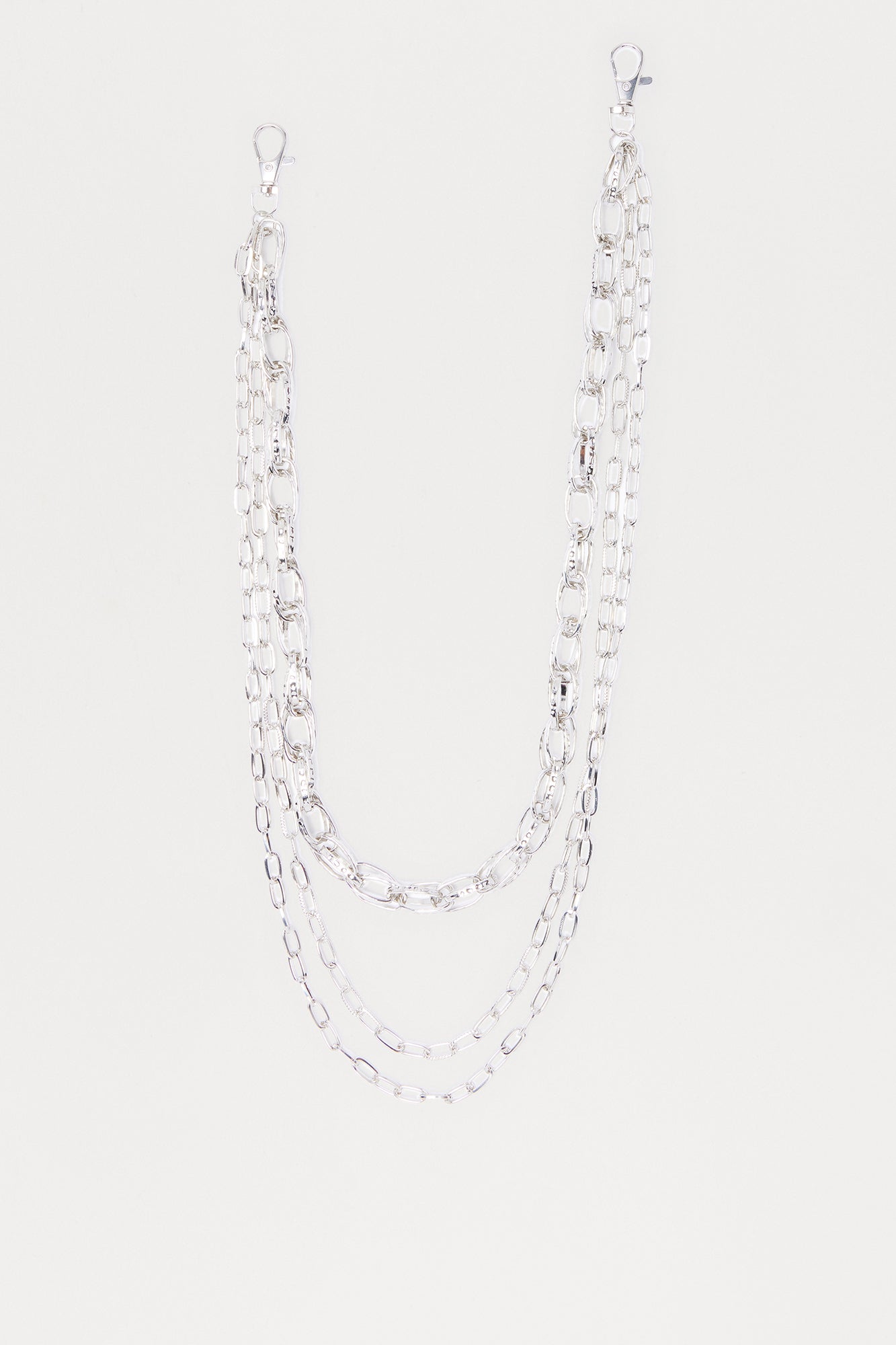Chief Stacked Pant Chain - Silver