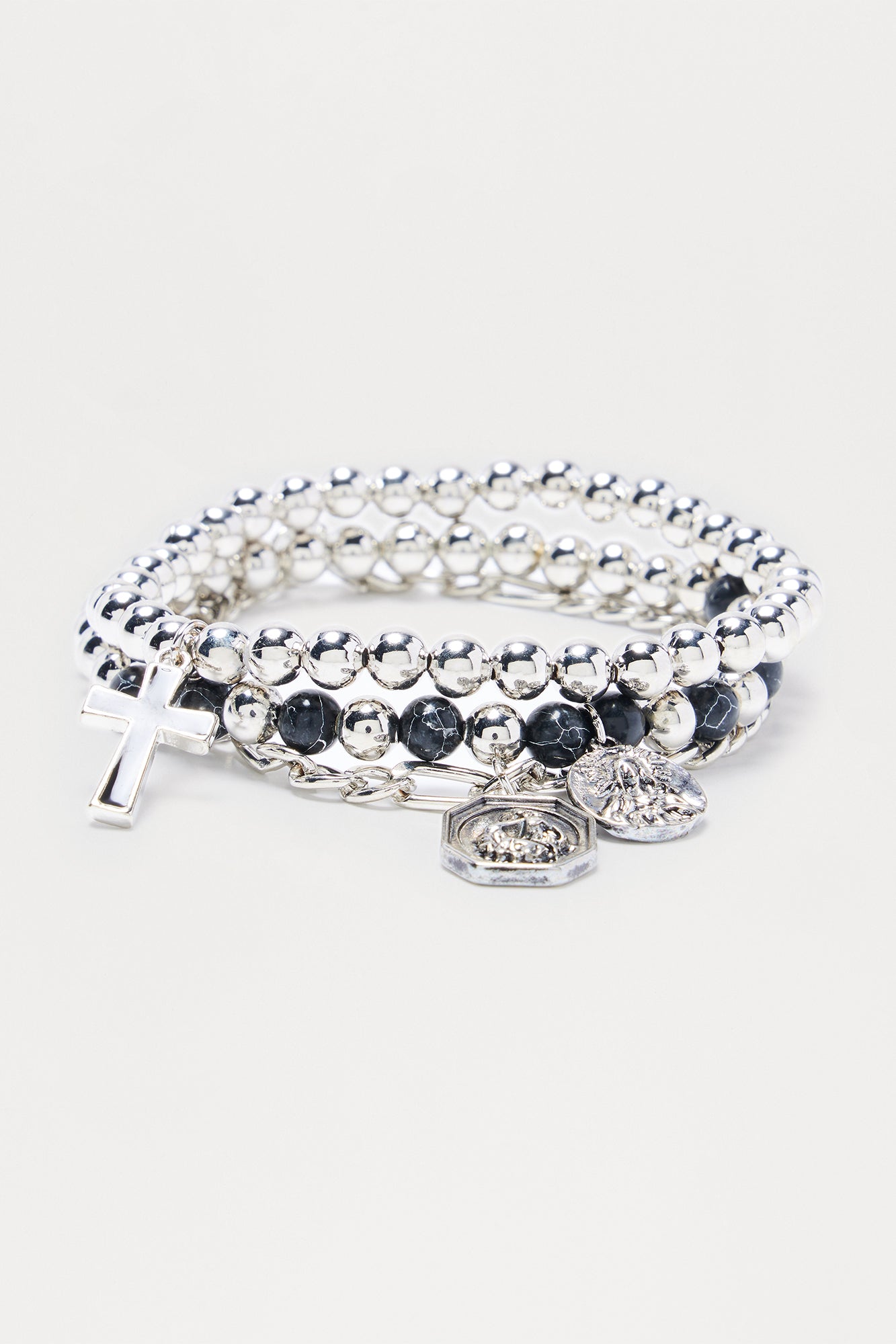 Native Stacked Bracelet Set - Silver