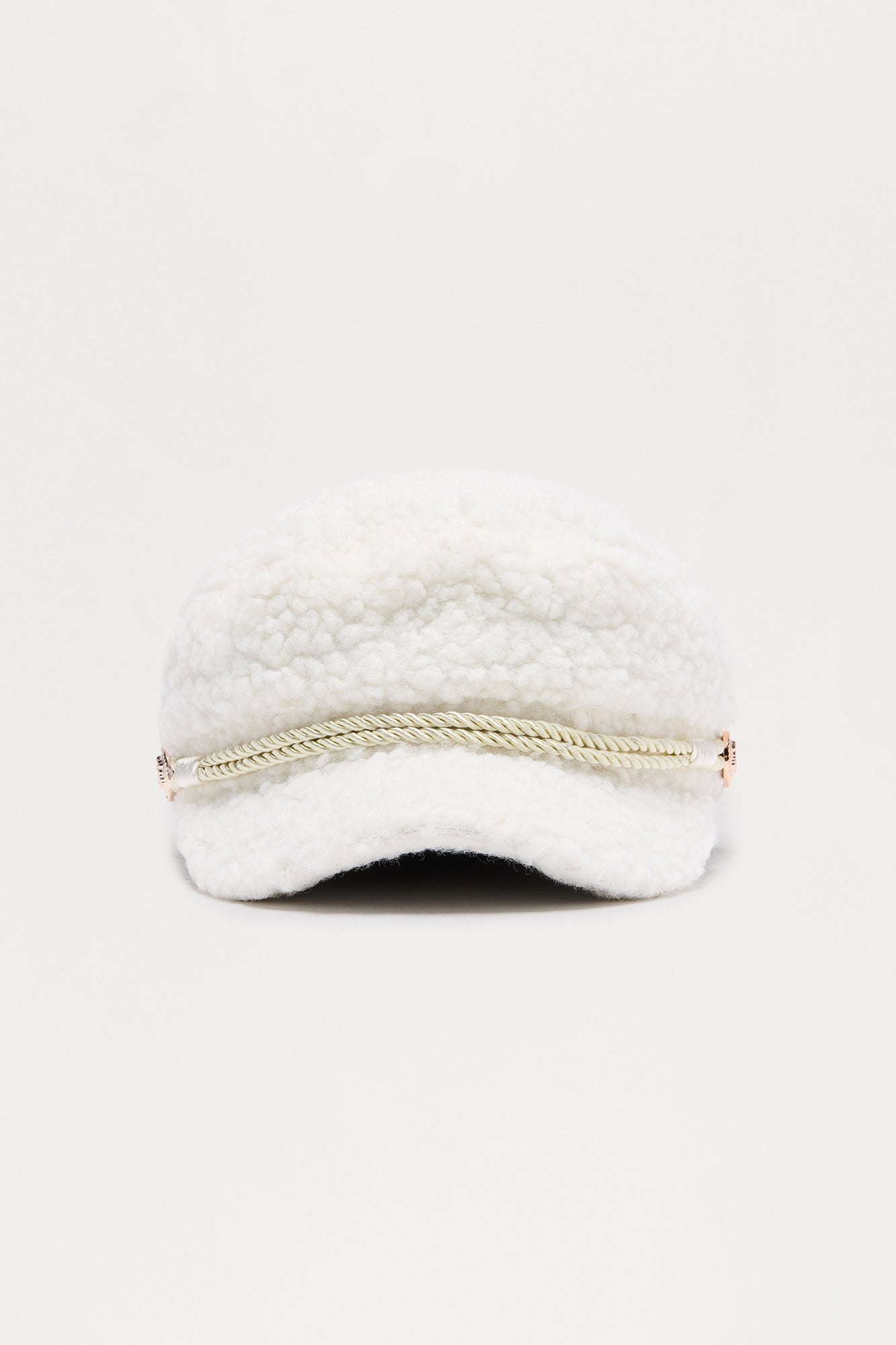 Fav Coffee Shop Sherpa Cabbie Hat - Ivory