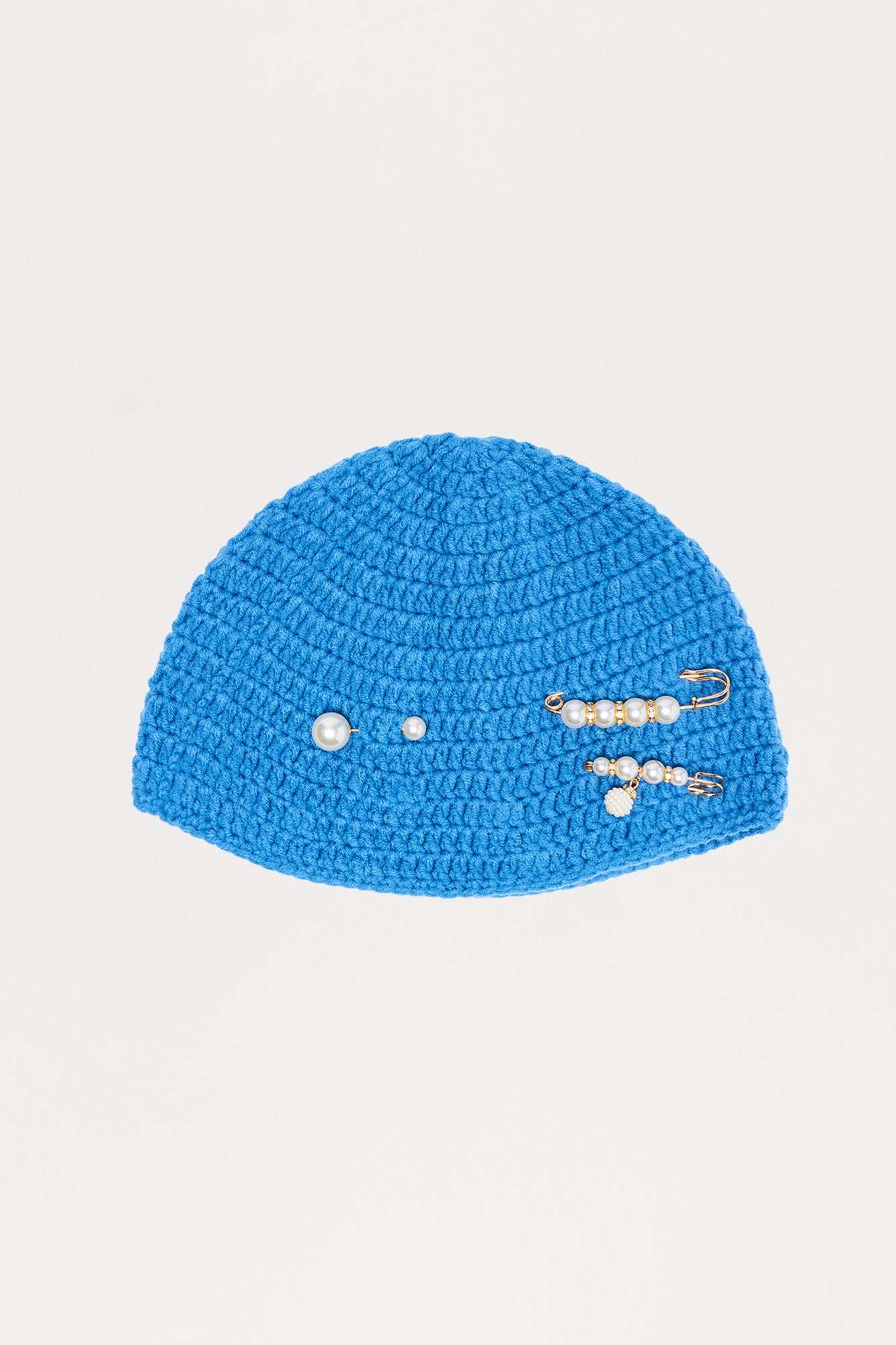 One Of A Kind Crochet Beanie - Blue