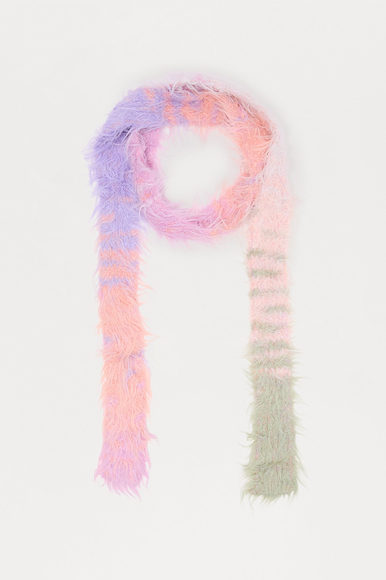 Hot And Cold Skinny Scarf - Multi Color