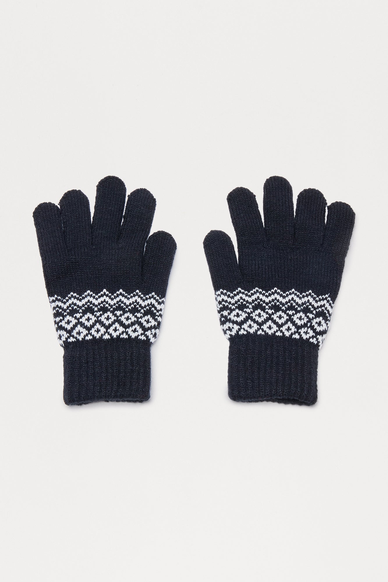 Catching Snowflakes Gloves - Black