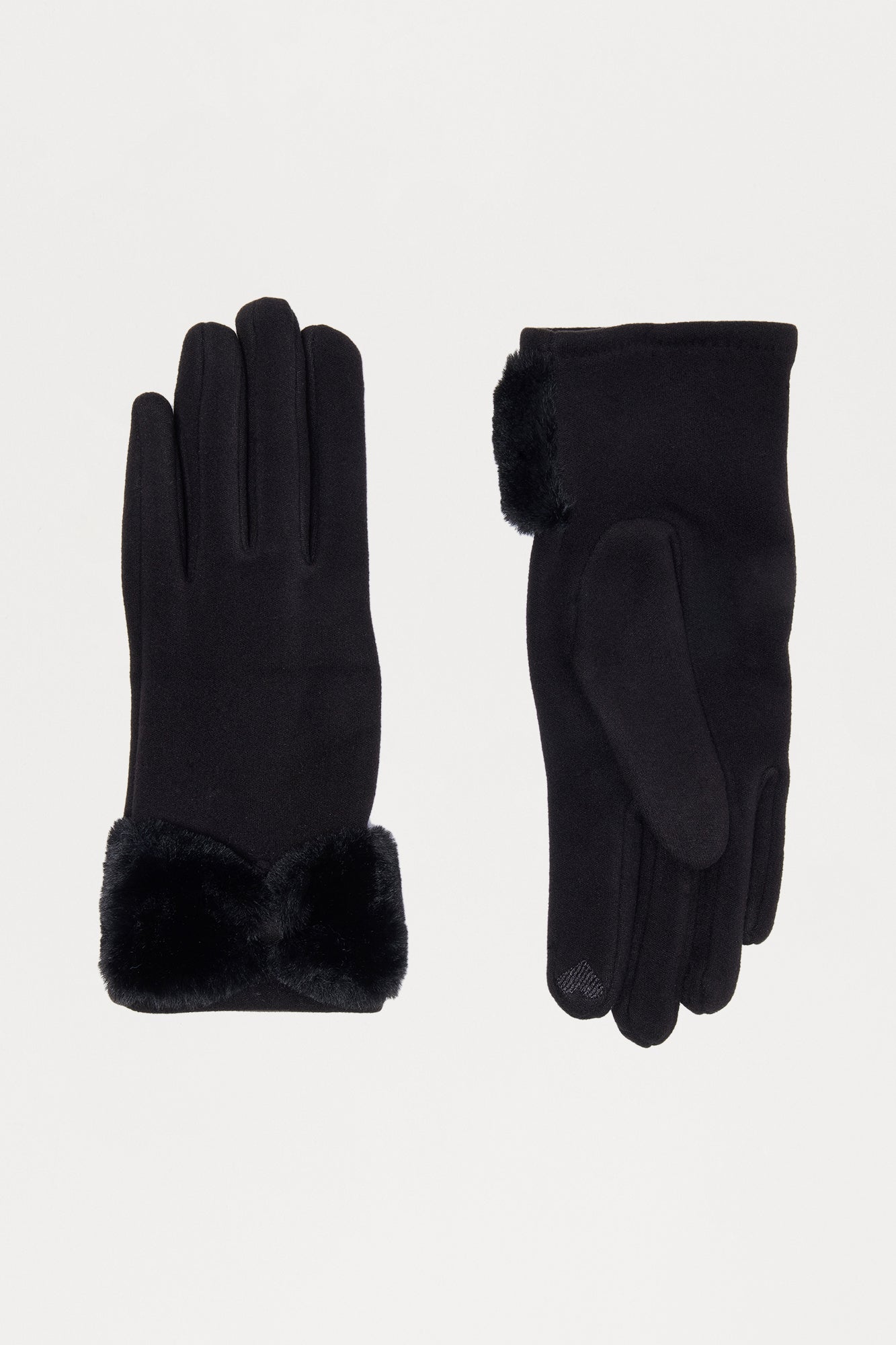 Anastasia Bow Gloves - Black