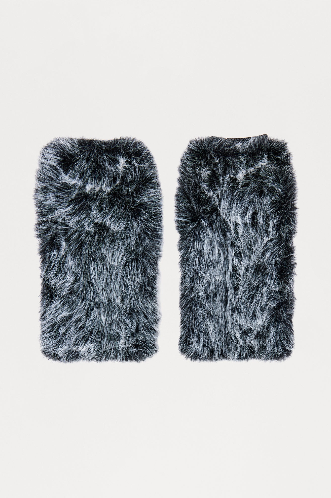 Do Everything Big Faux Fur Legwarmers - Black/combo
