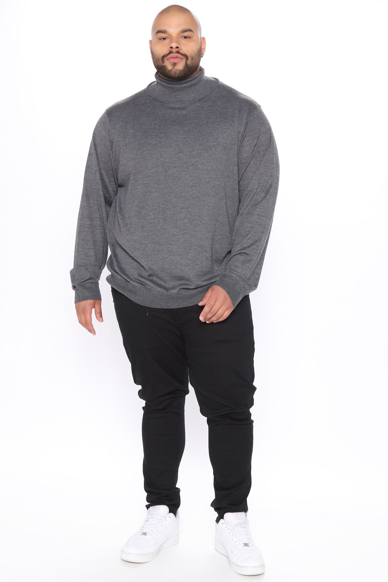 DeAngelo Turtleneck Sweater - Charcoal