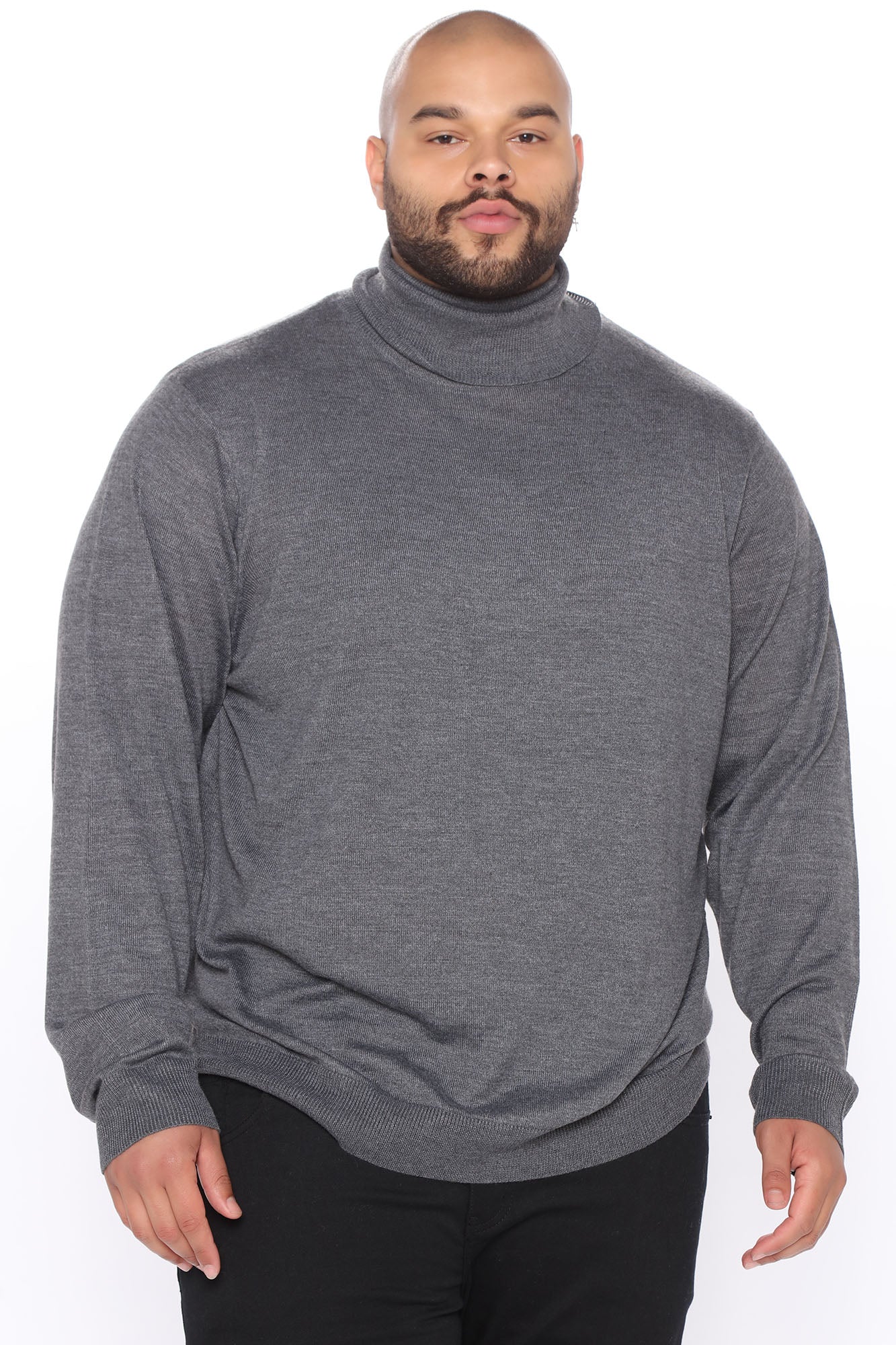 DeAngelo Turtleneck Sweater - Charcoal