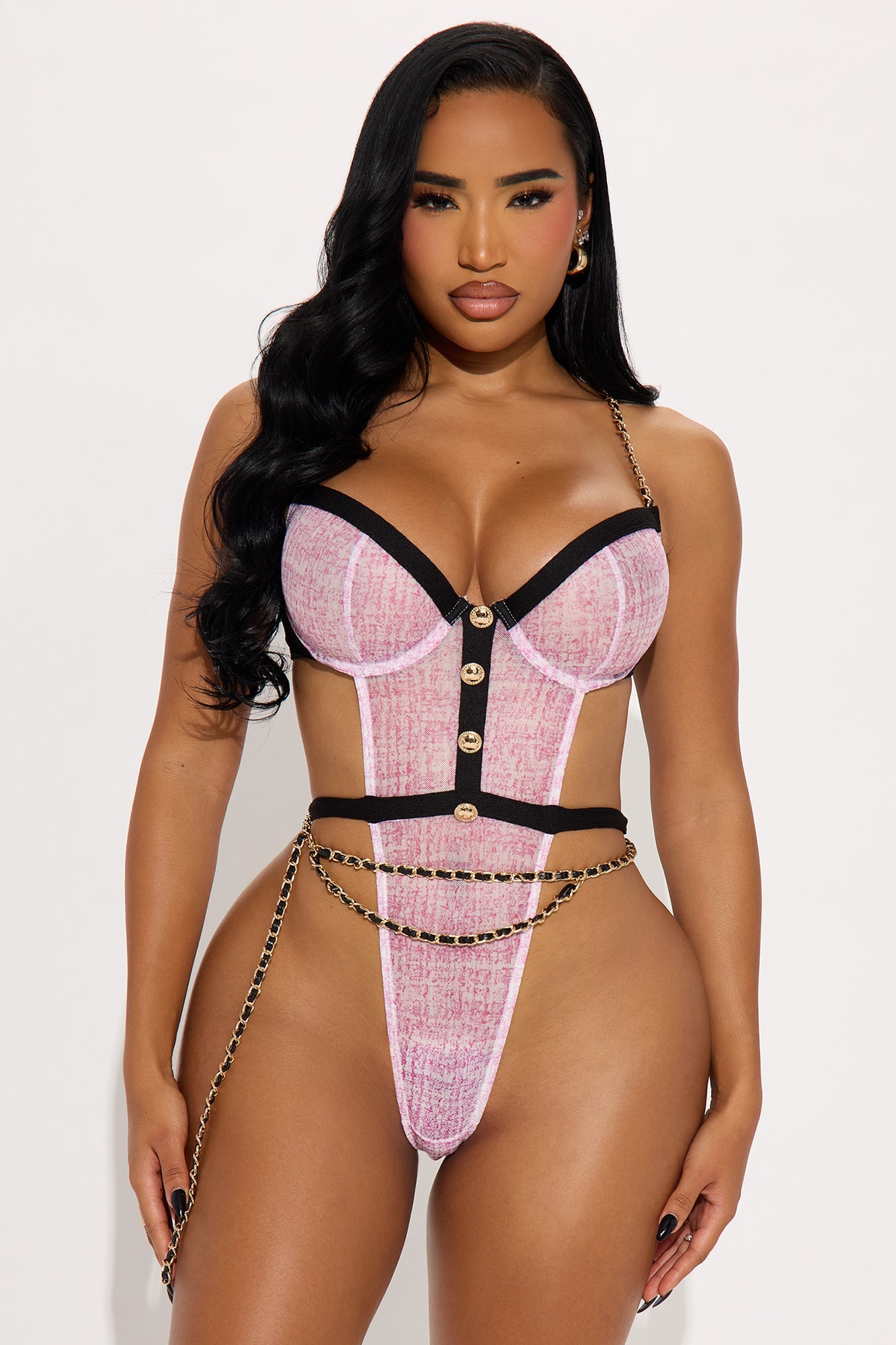 Upgrade You Mesh Teddy - Mauve