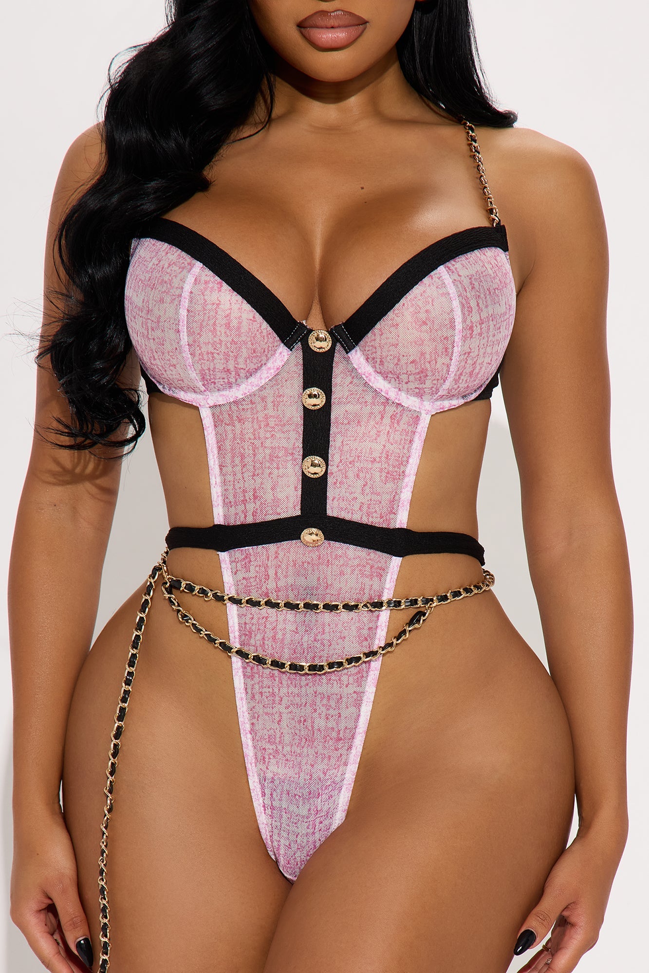Upgrade You Mesh Teddy - Mauve