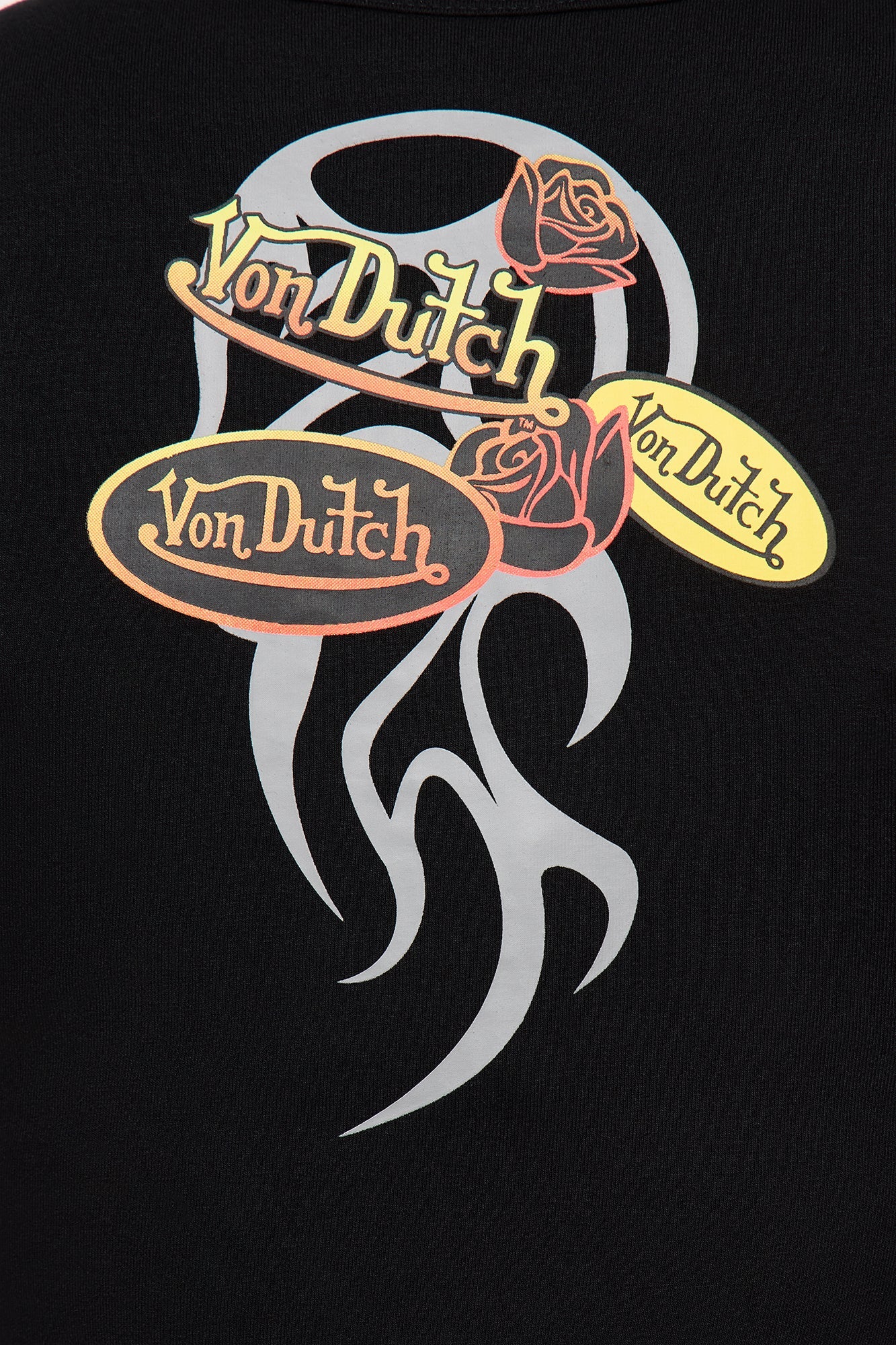 Von Dutch Fiery Heart Muscle Tee Mini Dress - Black