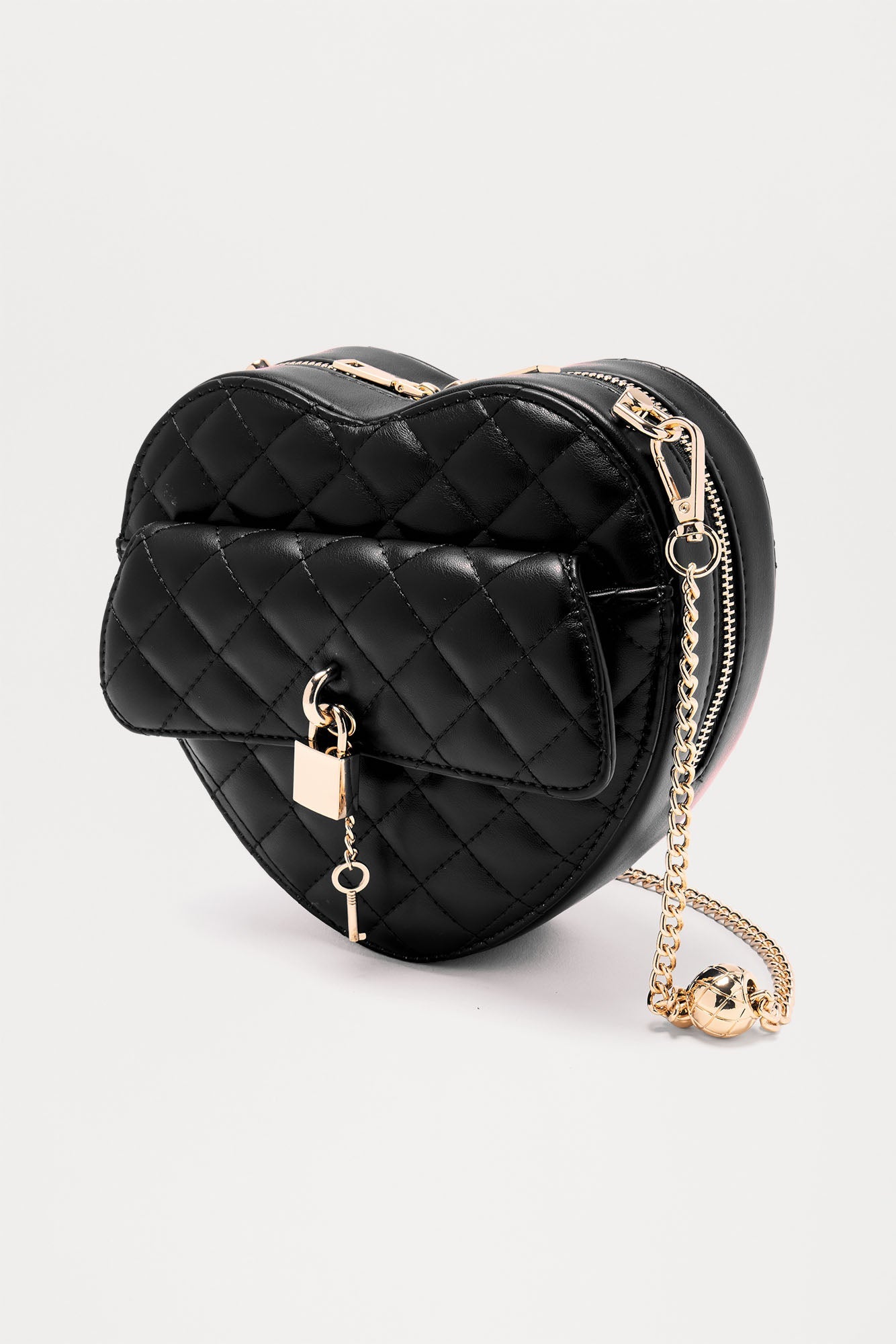 Key To My Heart Crossbody Bag - Black