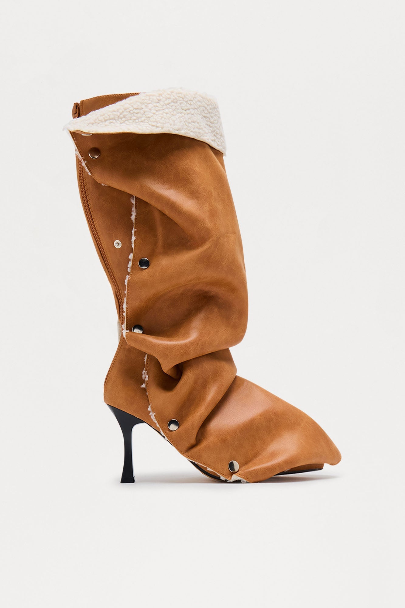 Slade Sherpa Overlay Boots - Chestnut