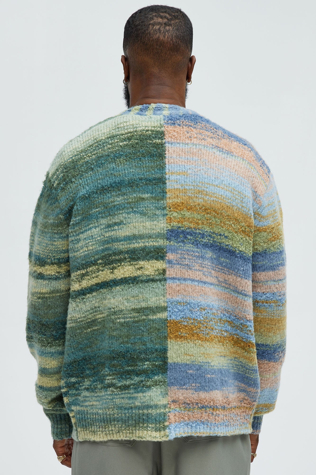 Cameroonian Textured Cardigan - Multi Color