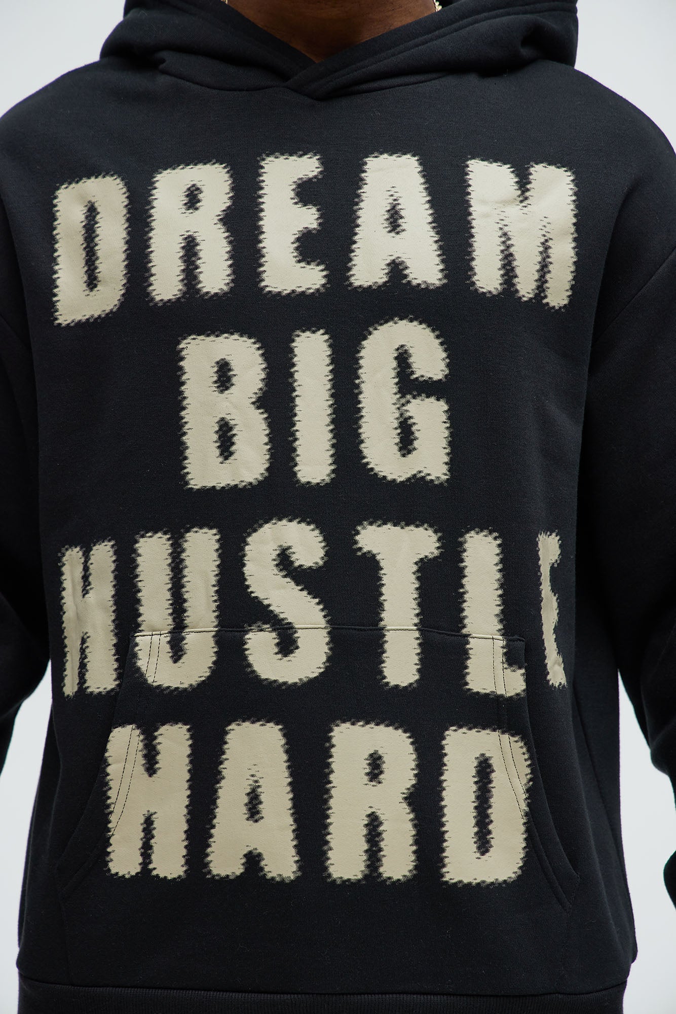 Dream Big Hustle Hard Hoodie - Black
