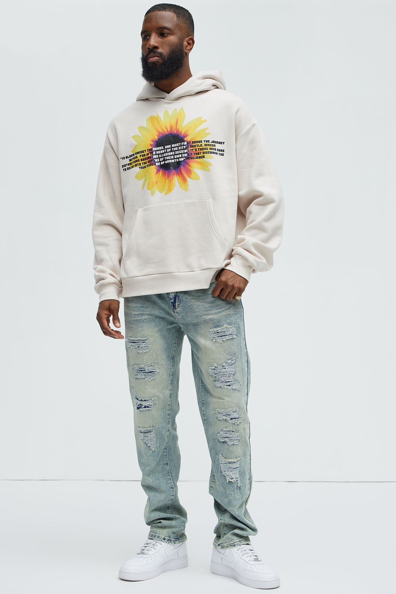 Can't Be Distressed Slim Jeans - Acid Wash Blue