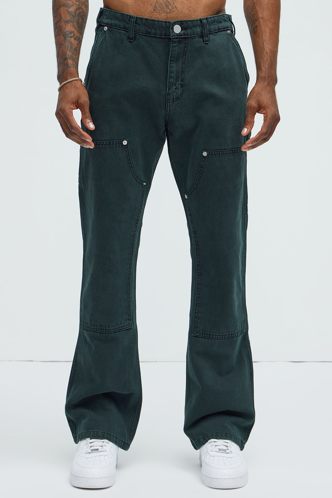 Conner Carpenter Flare Jeans - Green
