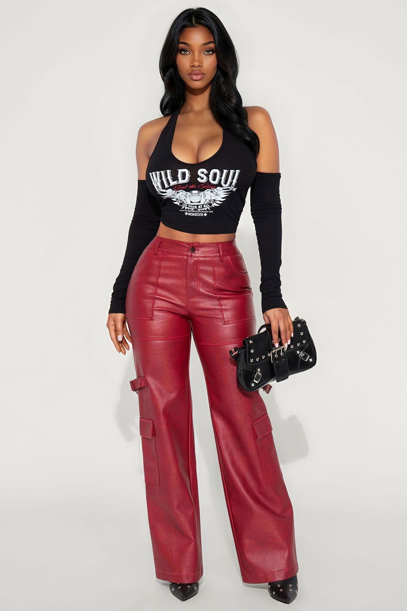 Wild Soul Long Sleeve Top - Black