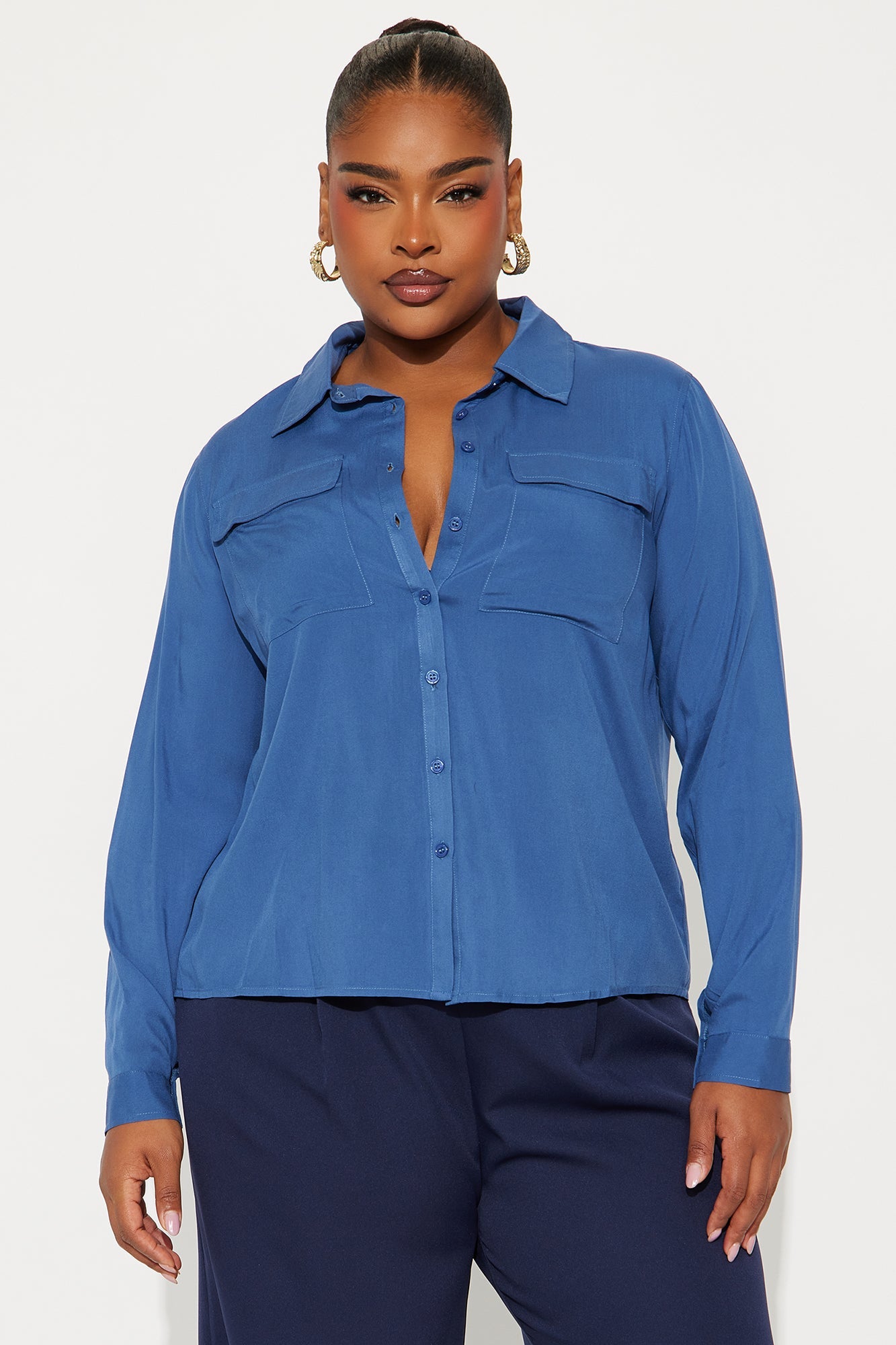 You Better Work Shirt II - Dusty Blue